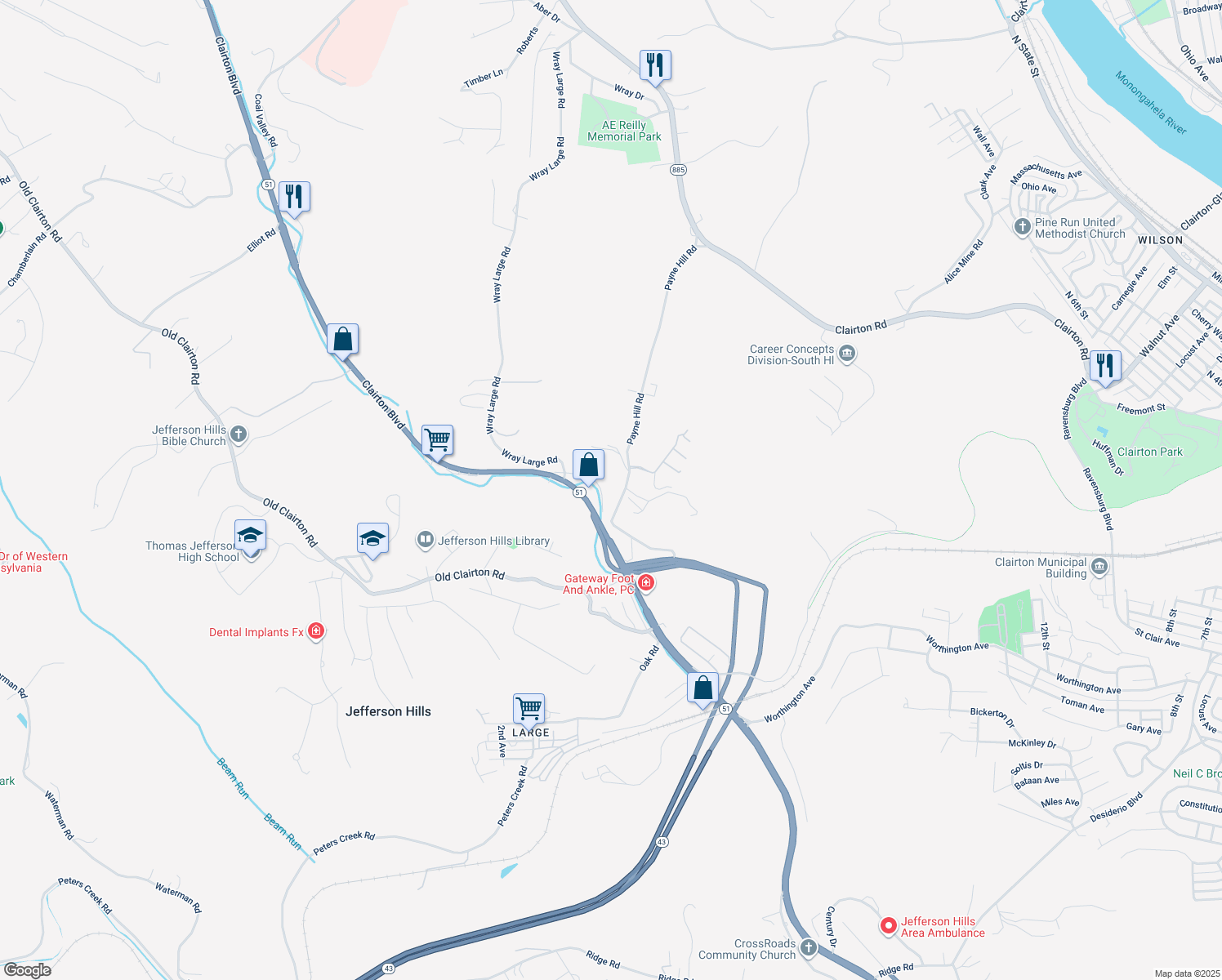 2121 Lewis Run Road, Clairton PA Walk Score