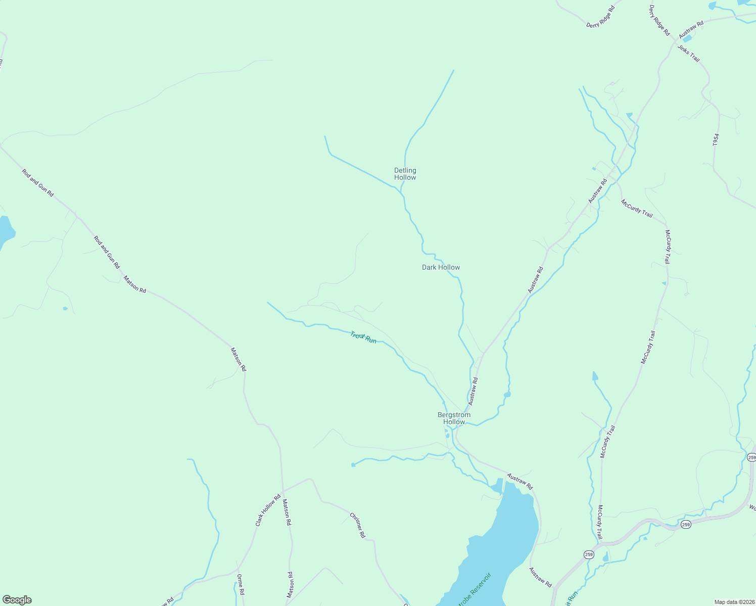 map of restaurants, bars, coffee shops, grocery stores, and more near 232 Red Arrow Road in Ligonier