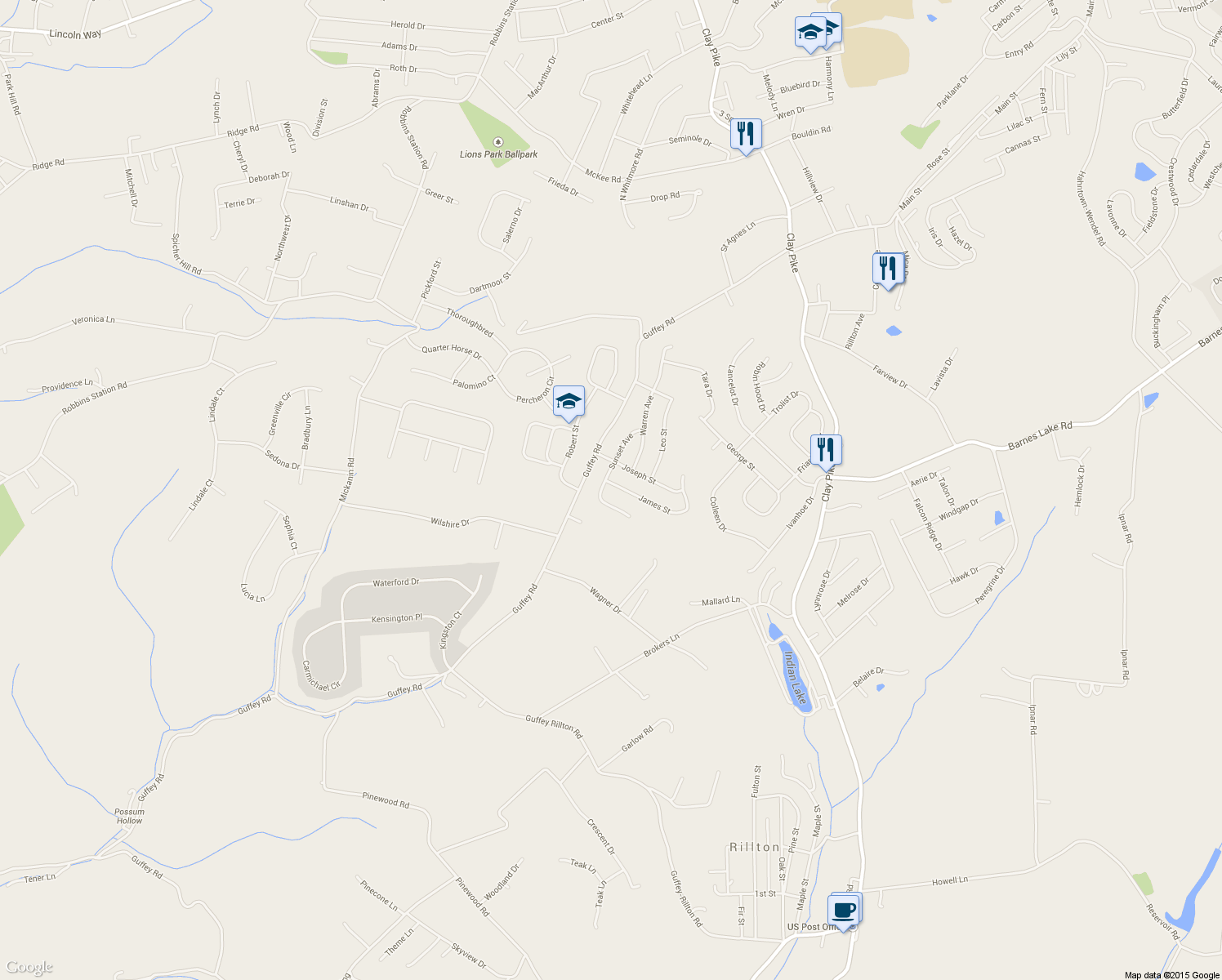 map of restaurants, bars, coffee shops, grocery stores, and more near 11448 James Street in Irwin