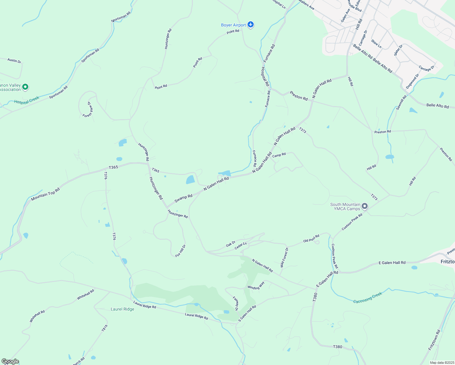 map of restaurants, bars, coffee shops, grocery stores, and more near 344 N Galen Hall Rd in Wernersville