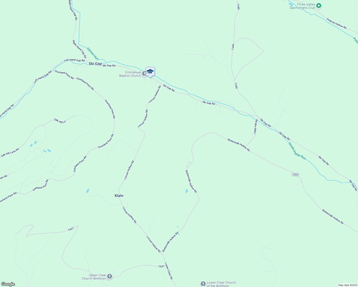 map of restaurants, bars, coffee shops, grocery stores, and more near 1138 Buttermilk Hollow Road in Claysburg