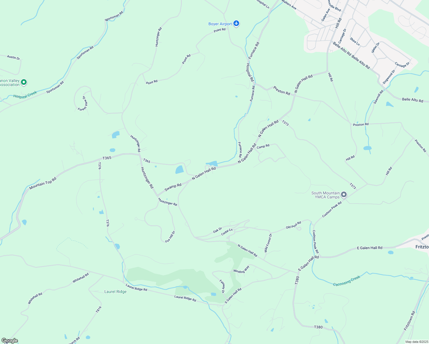map of restaurants, bars, coffee shops, grocery stores, and more near 344 North Galen Hall Road in Wernersville