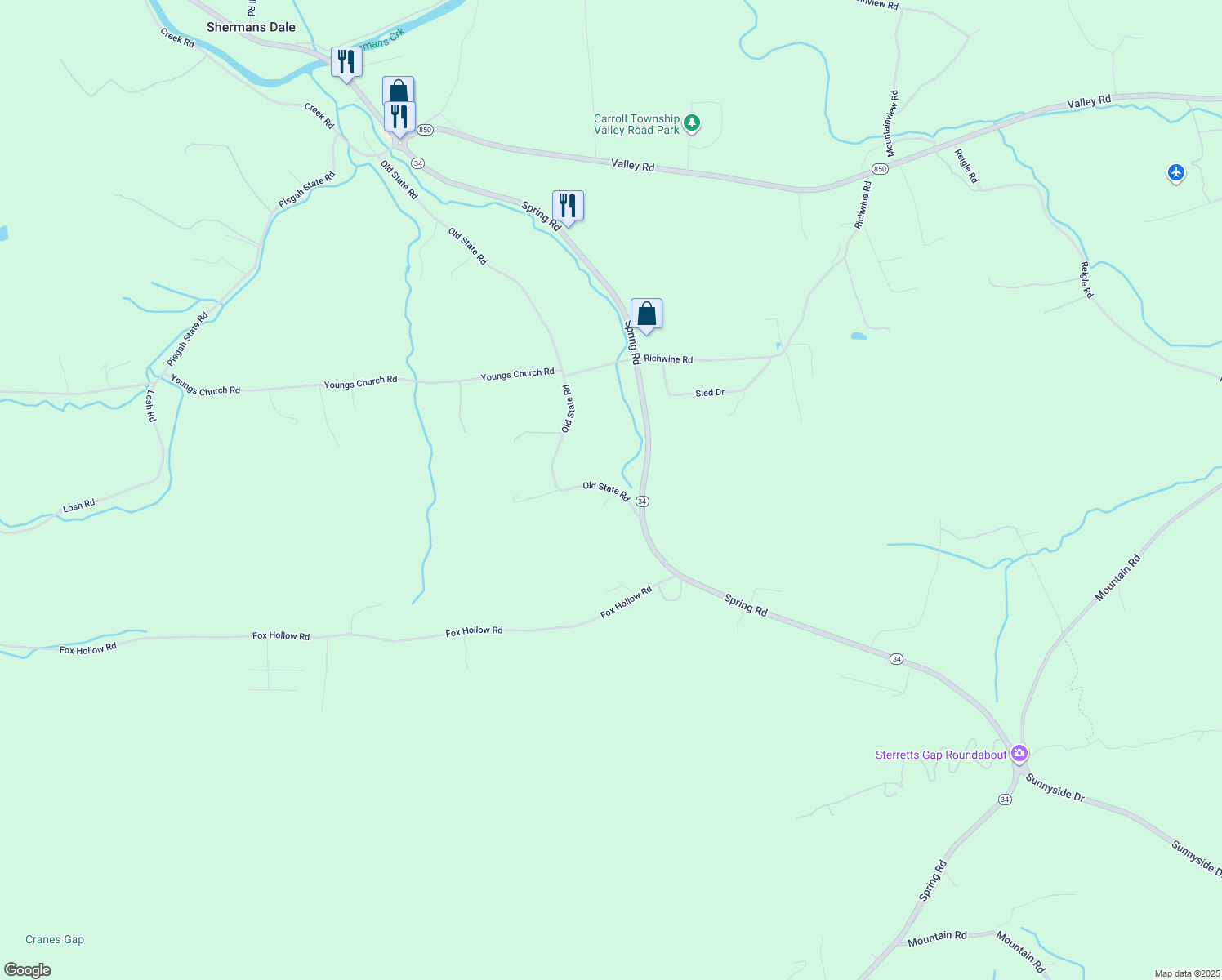 403 Old State Road, Shermans Dale PA Walk Score