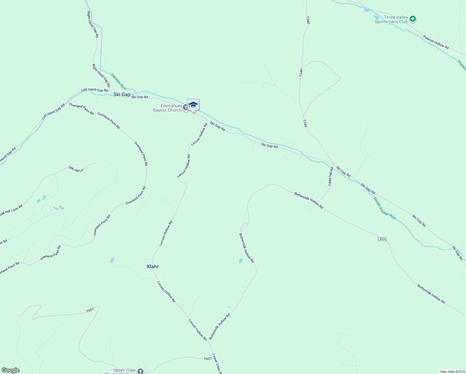 map of restaurants, bars, coffee shops, grocery stores, and more near 1138 Buttermilk Hollow Road in Claysburg