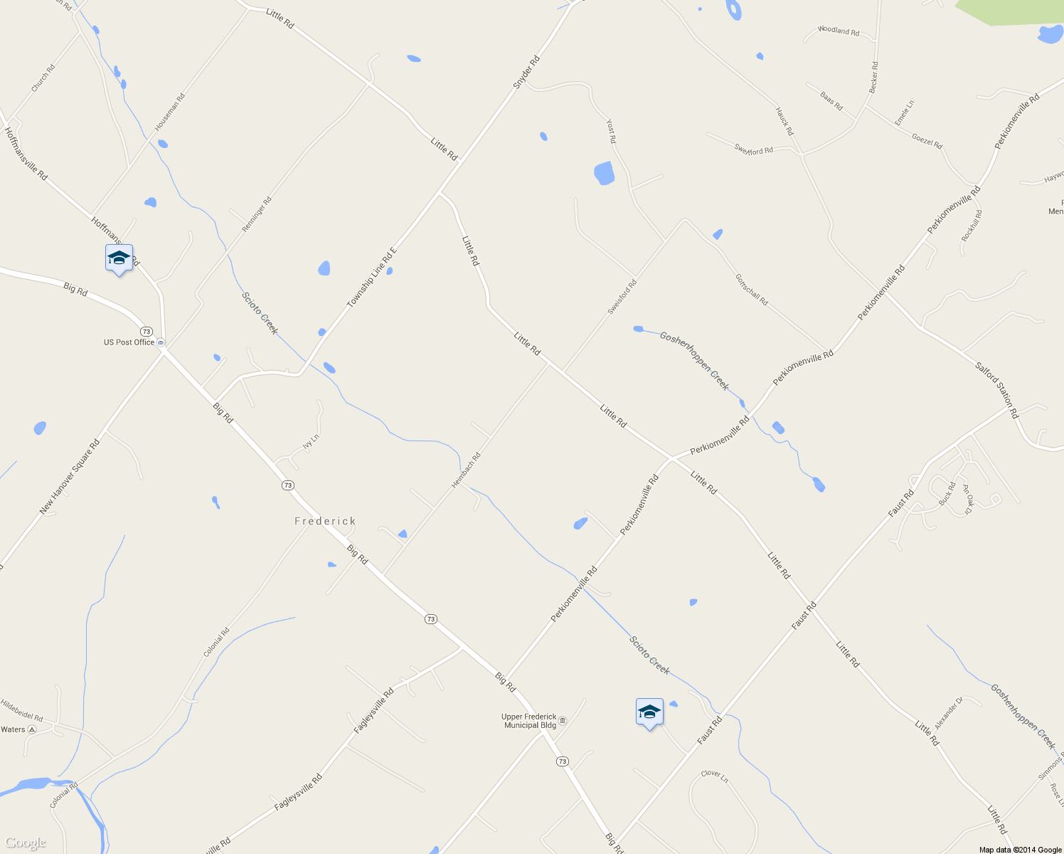 map of restaurants, bars, coffee shops, grocery stores, and more near 904 Heimbach Road in Perkiomenville