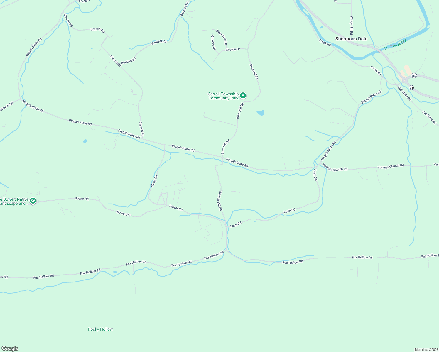 map of restaurants, bars, coffee shops, grocery stores, and more near 88 Barrick Hill Road in Shermans Dale