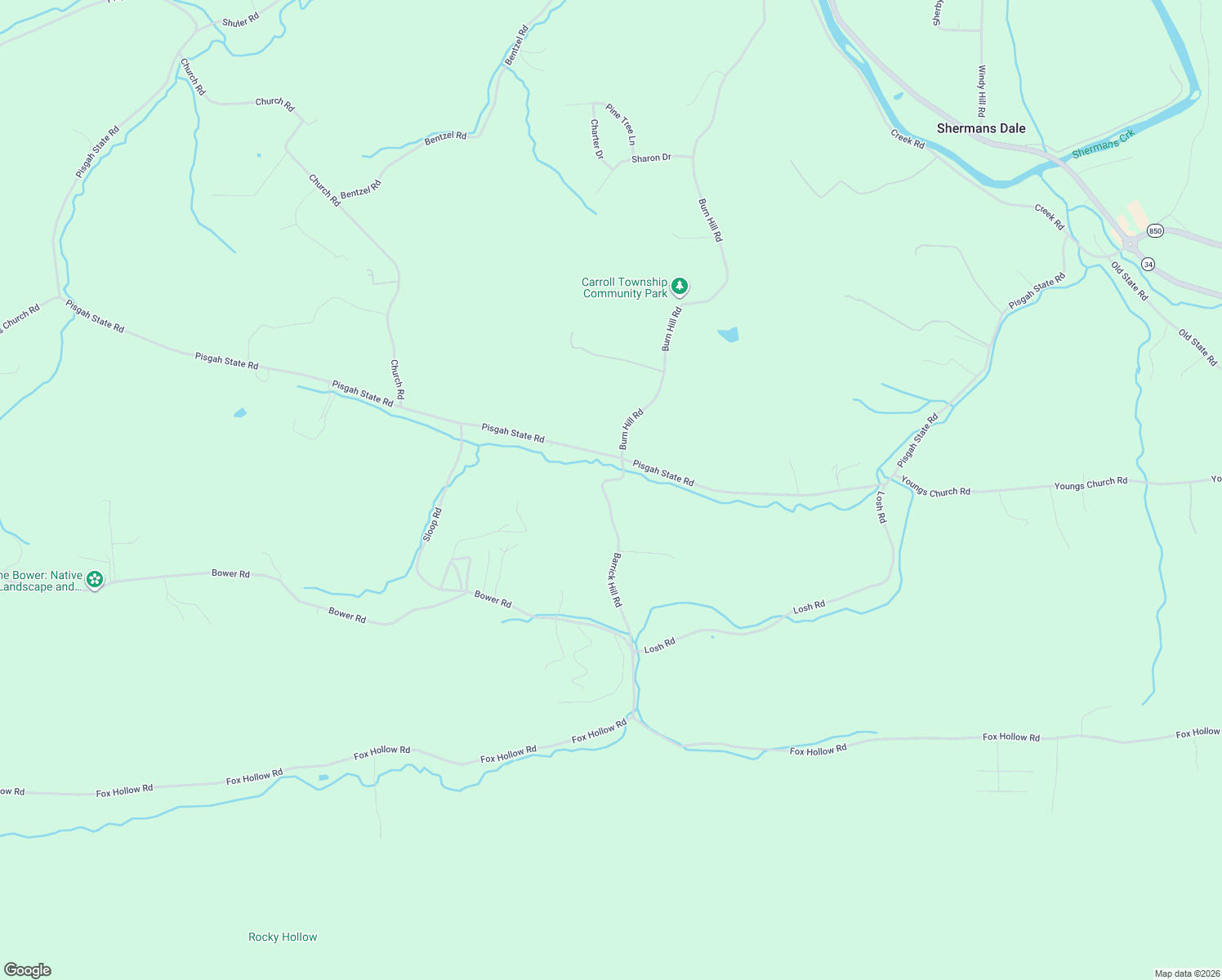map of restaurants, bars, coffee shops, grocery stores, and more near 88 Barrick Hill Road in Shermans Dale