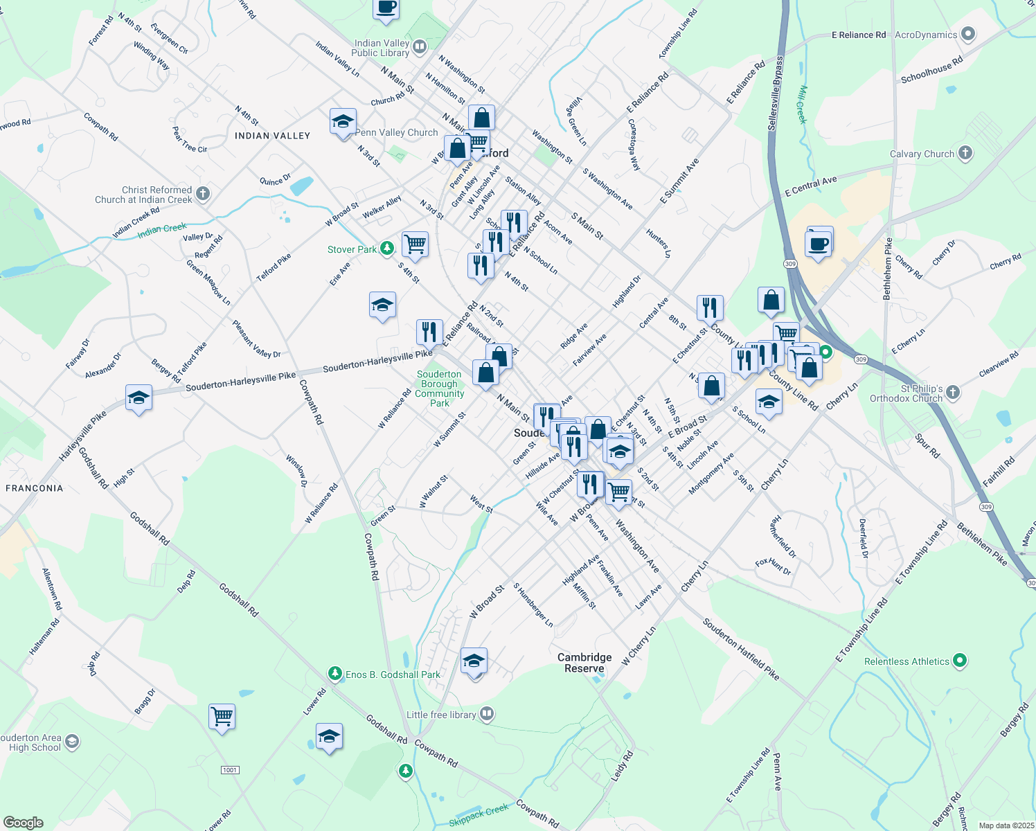 308 North Main Street, Souderton PA Walk Score