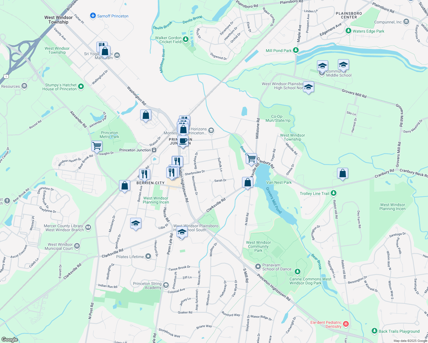24 Sherbrooke Drive, West Windsor Township NJ Walk Score