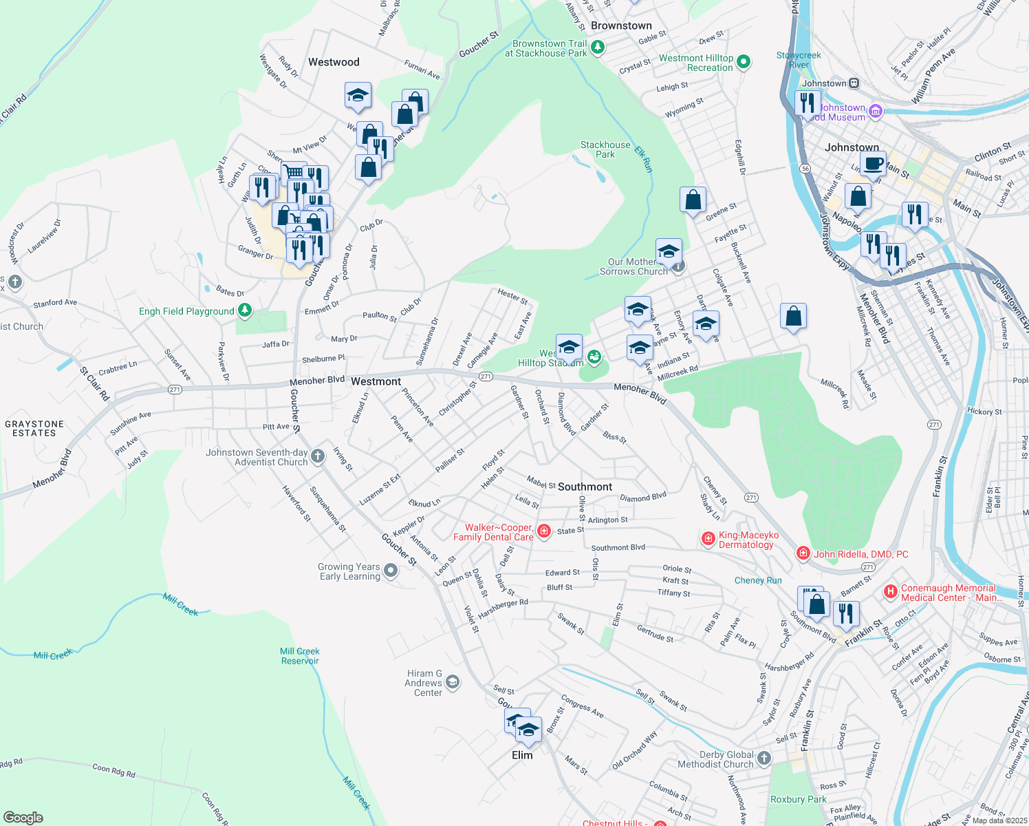 120 Palliser Street, Johnstown PA Walk Score