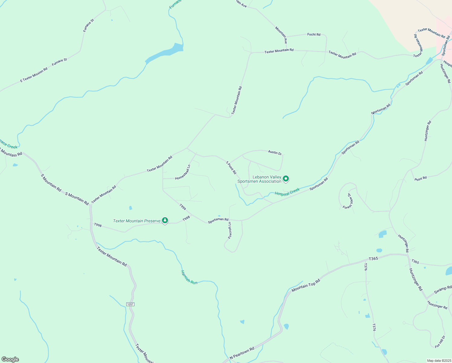 map of restaurants, bars, coffee shops, grocery stores, and more near 100 5 Point Road in Robesonia