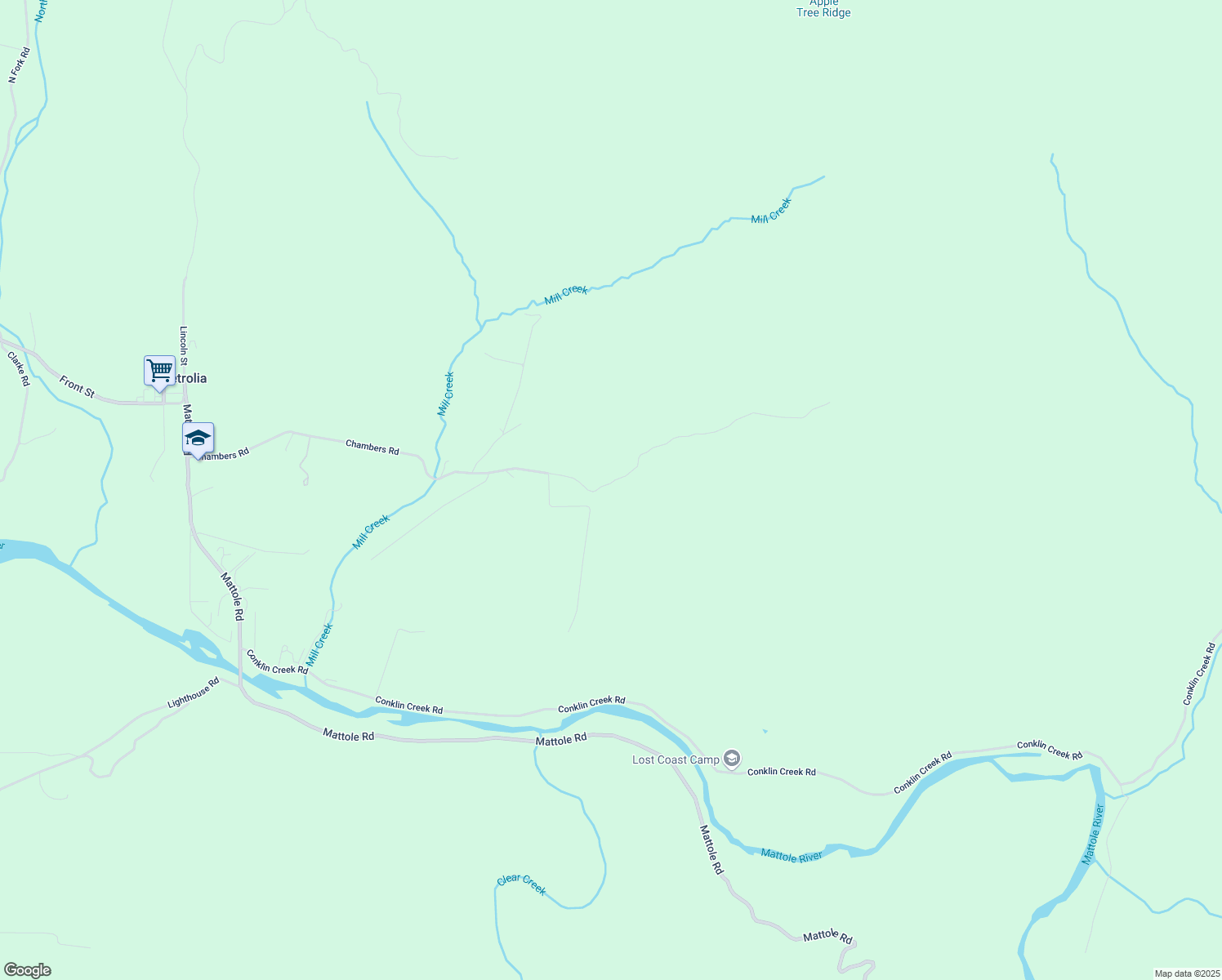 map of restaurants, bars, coffee shops, grocery stores, and more near 1414 Chambers Road in Petrolia