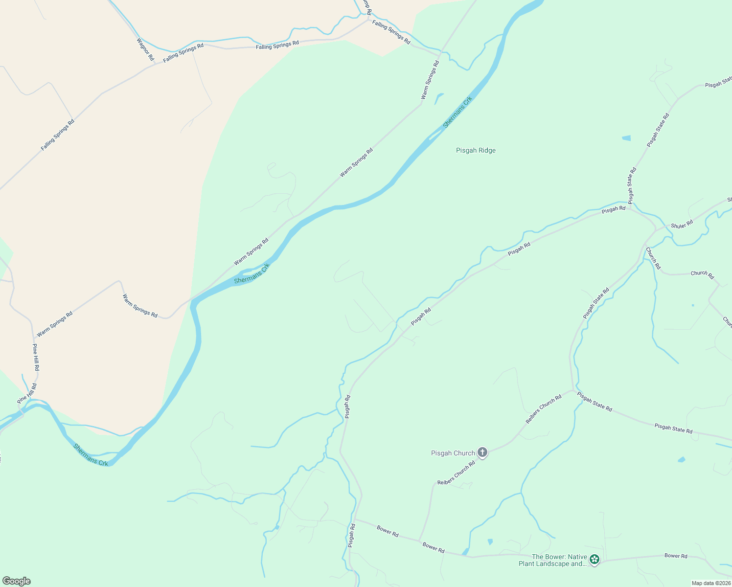 map of restaurants, bars, coffee shops, grocery stores, and more near 37 Pisgah Rest in Shermans Dale