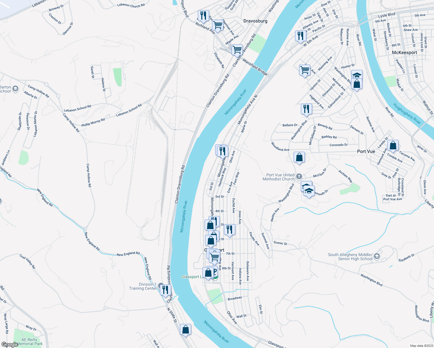 120 Monongahela Avenue, Glassport PA Walk Score