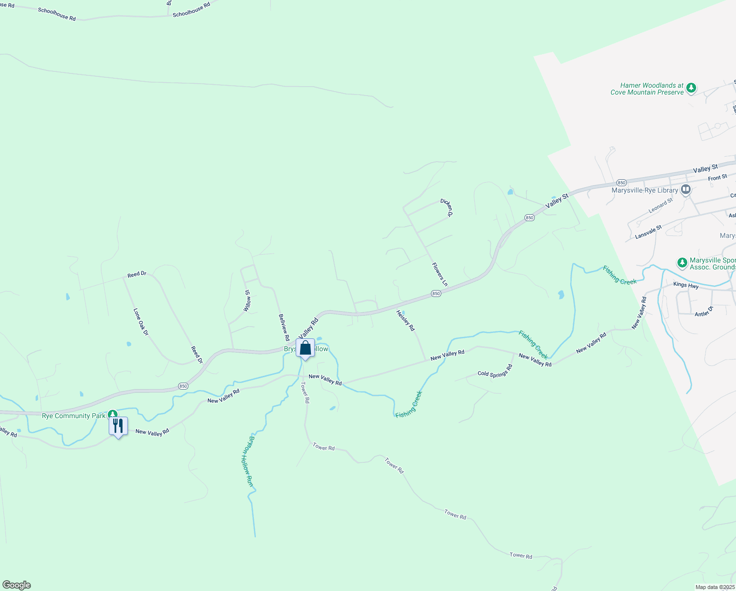 map of restaurants, bars, coffee shops, grocery stores, and more near 20 Brubeck Circle in Marysville