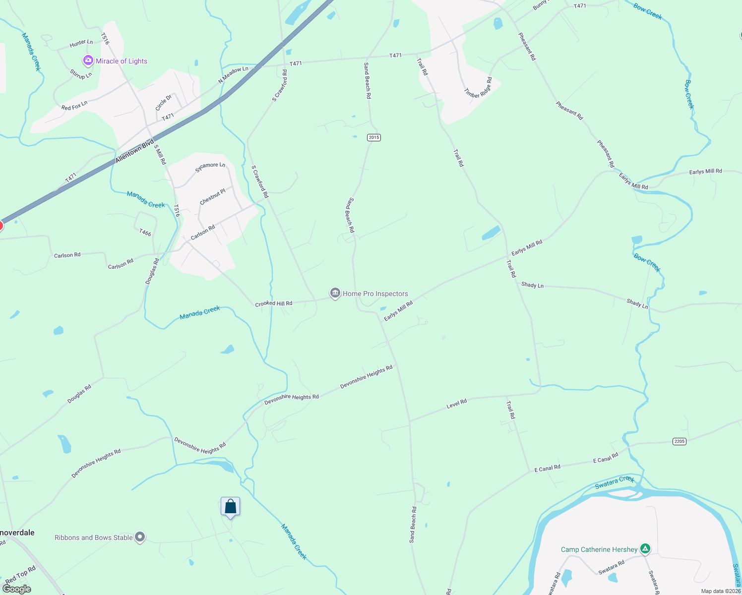map of restaurants, bars, coffee shops, grocery stores, and more near 1762 Sand Beach Rd in Hummelstown