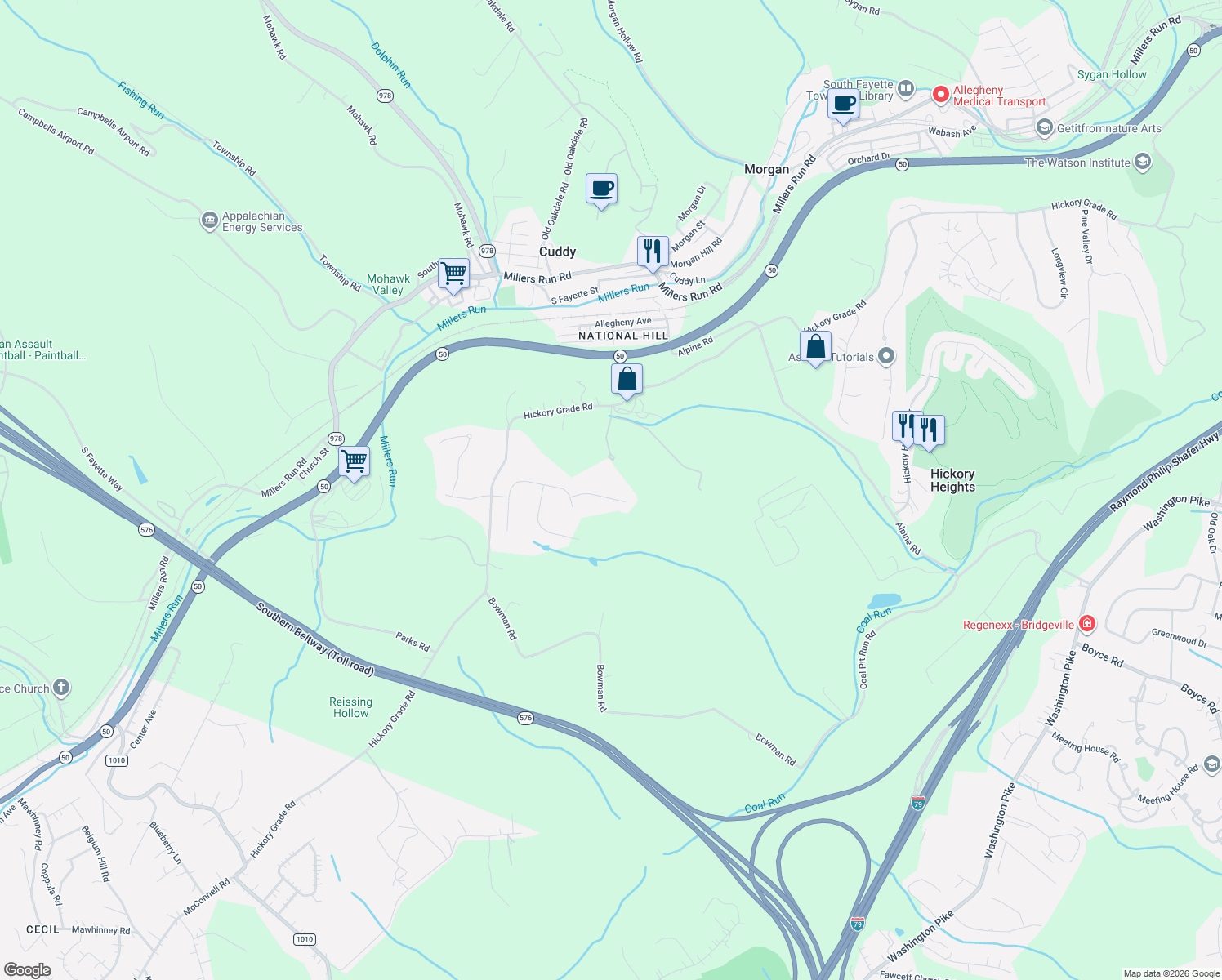 map of restaurants, bars, coffee shops, grocery stores, and more near 8905 Bella Danyelle Court in Bridgeville