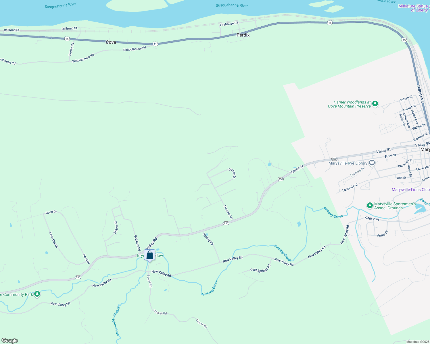 map of restaurants, bars, coffee shops, grocery stores, and more near 3 Dicken Drive in Marysville