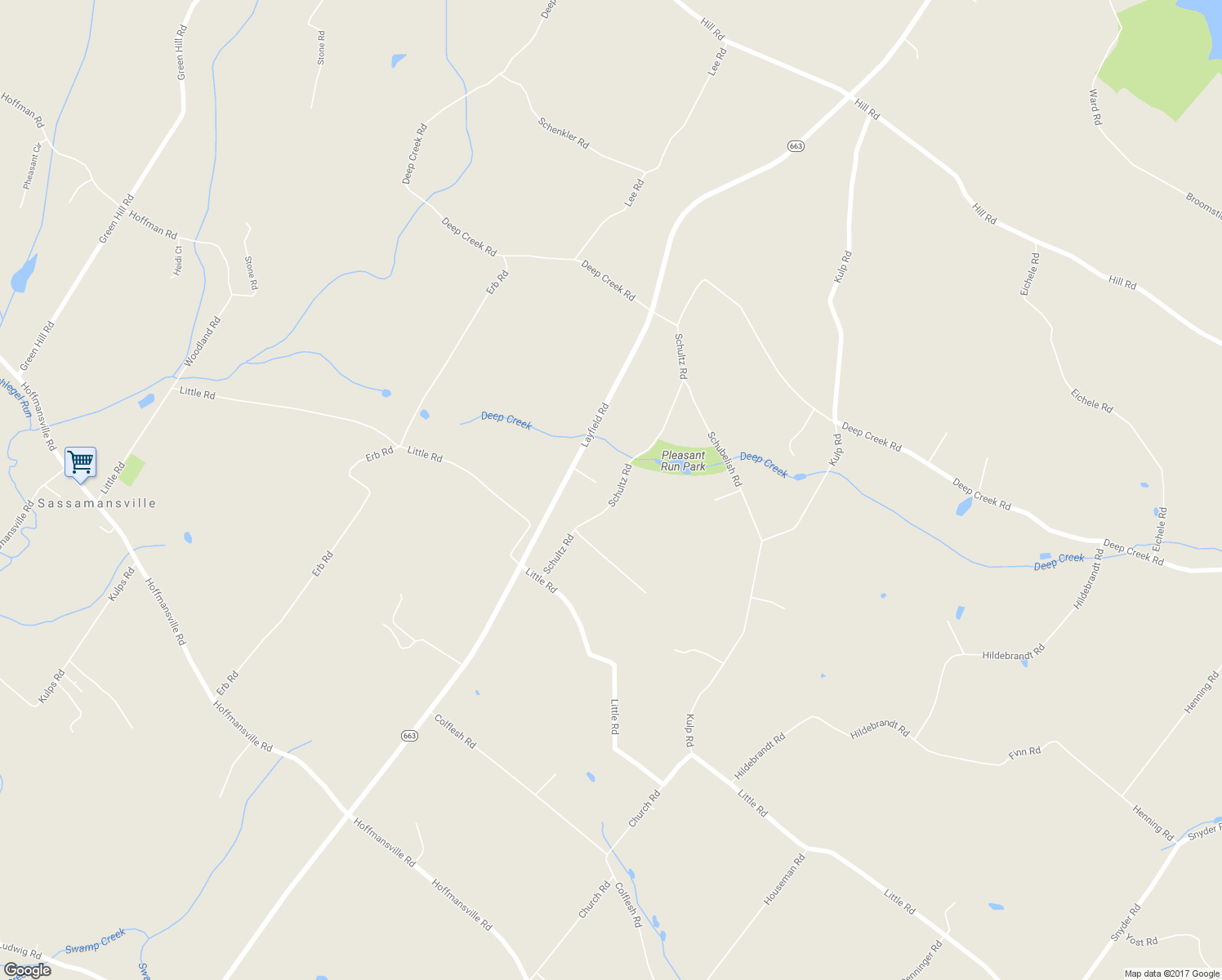 map of restaurants, bars, coffee shops, grocery stores, and more near 527 Schultz Road in Perkiomenville