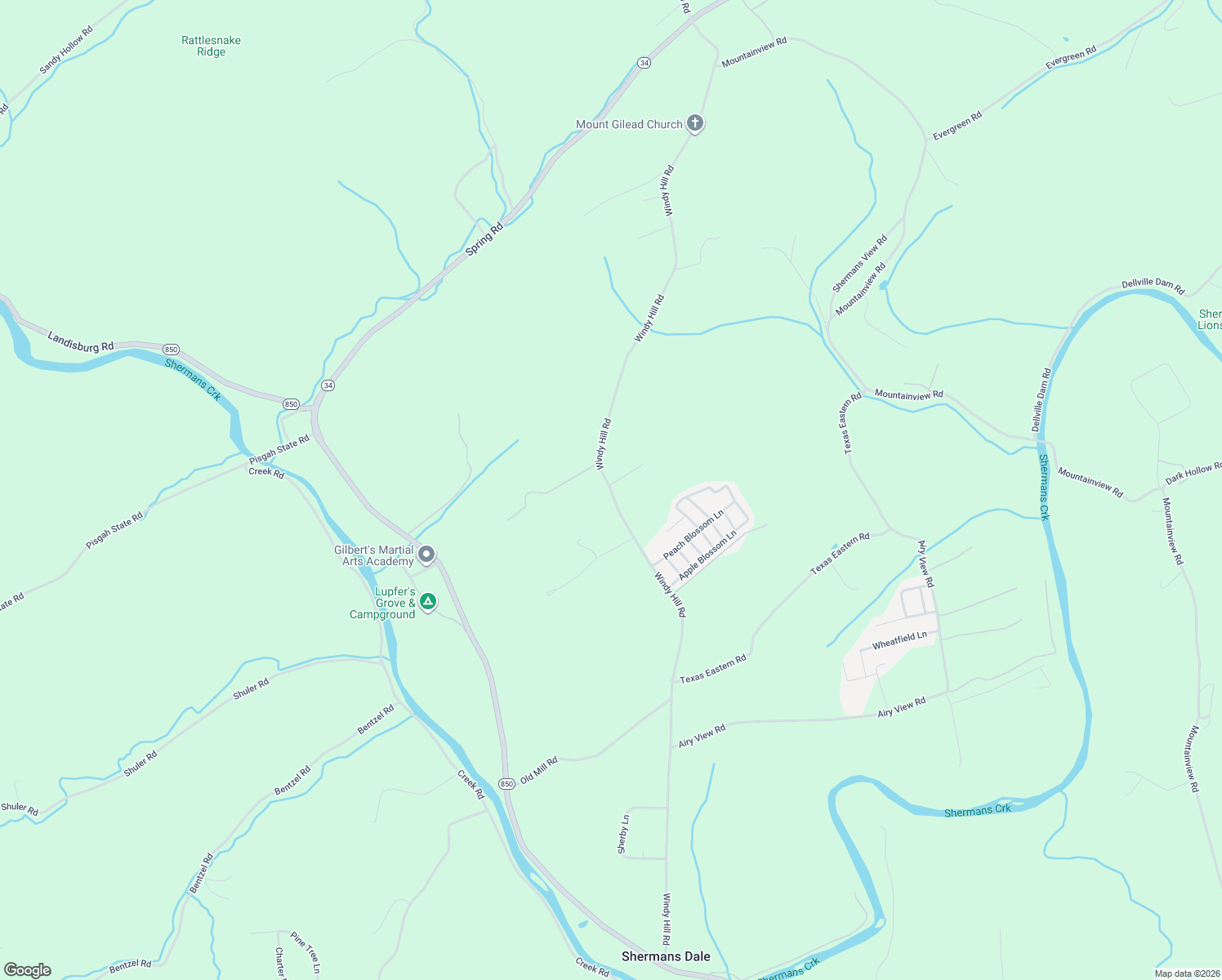 Windy Hill Road, Shermans Dale PA Walk Score