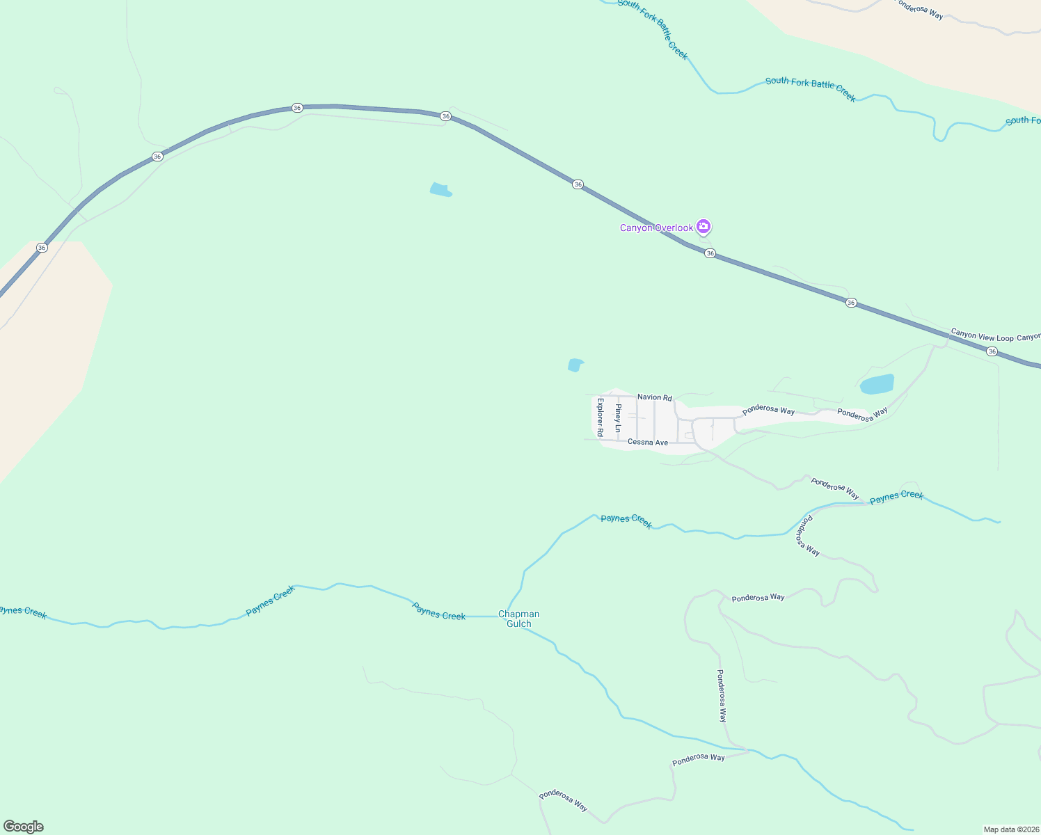 map of restaurants, bars, coffee shops, grocery stores, and more near 18947 Explorer Road in Paynes Creek