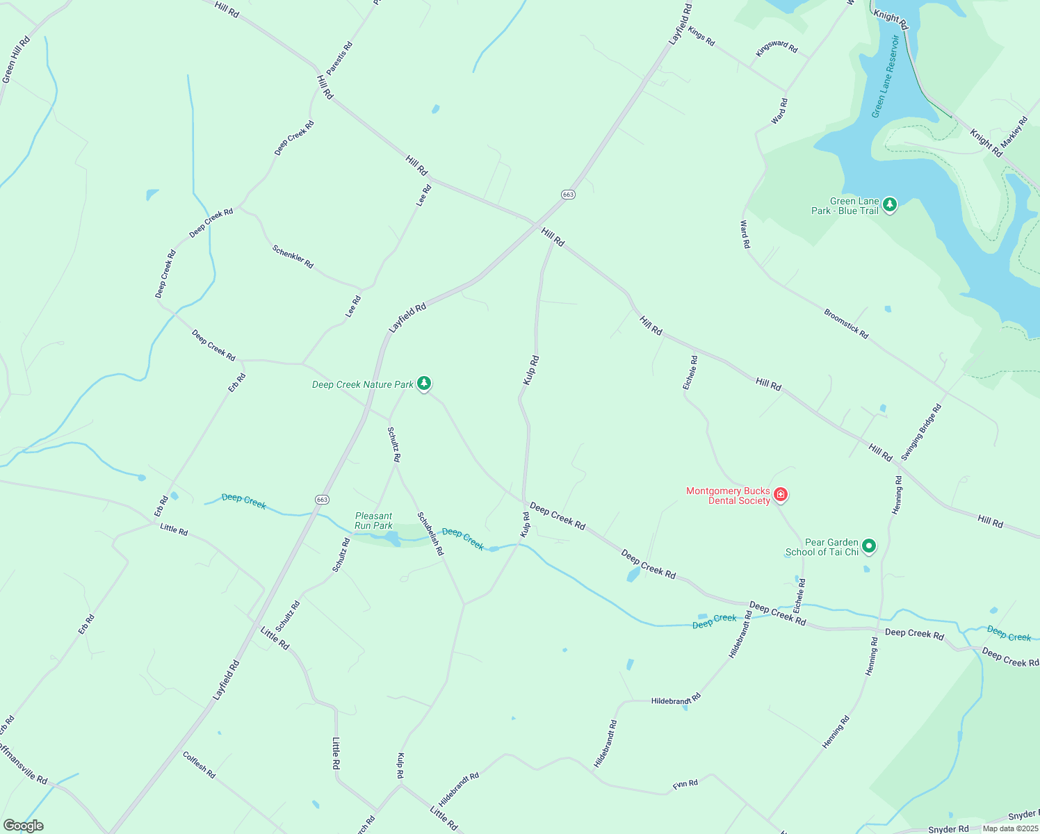 map of restaurants, bars, coffee shops, grocery stores, and more near 859 Kulp Road in Perkiomenville