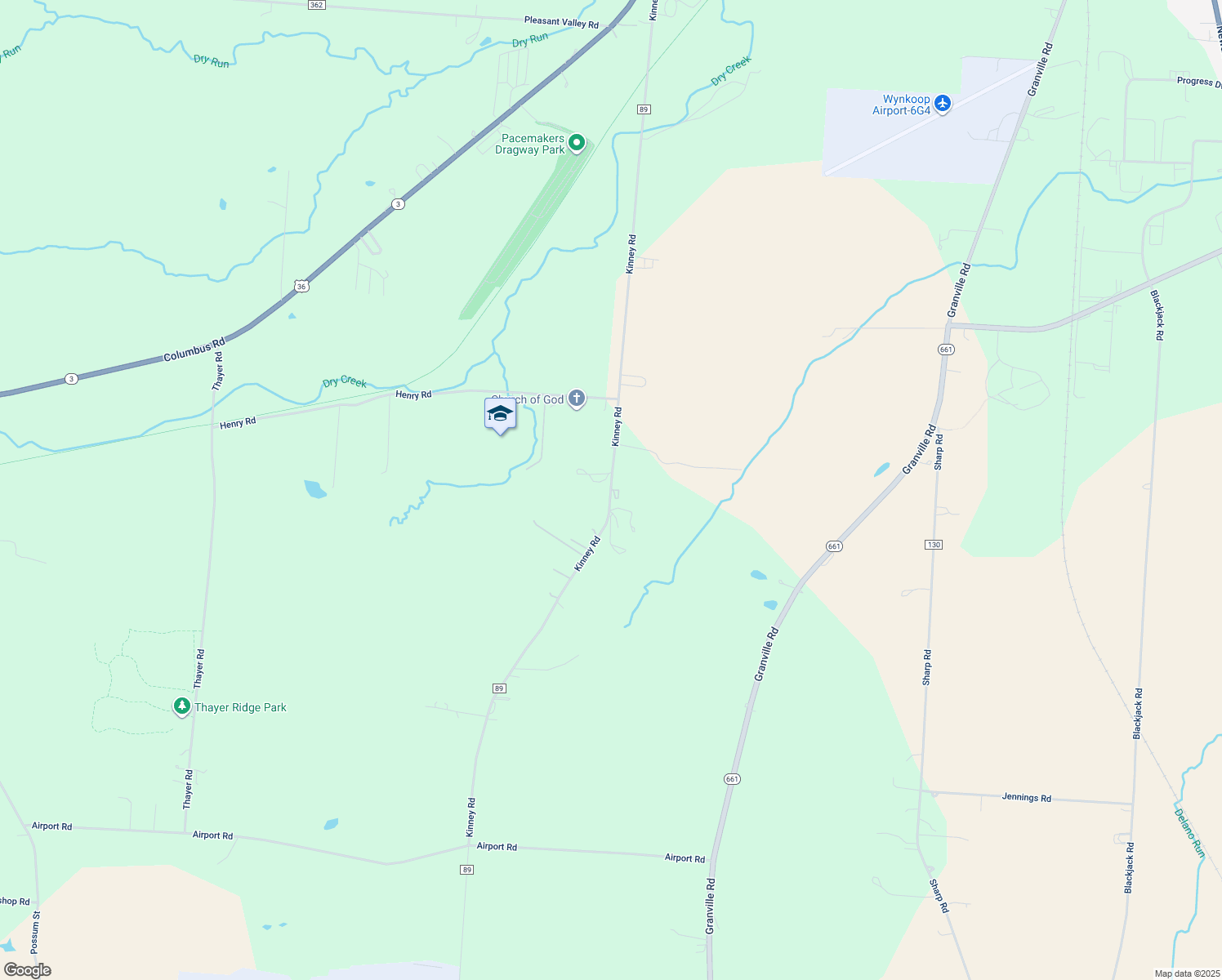 map of restaurants, bars, coffee shops, grocery stores, and more near 7782 Kinney Road in Mount Vernon