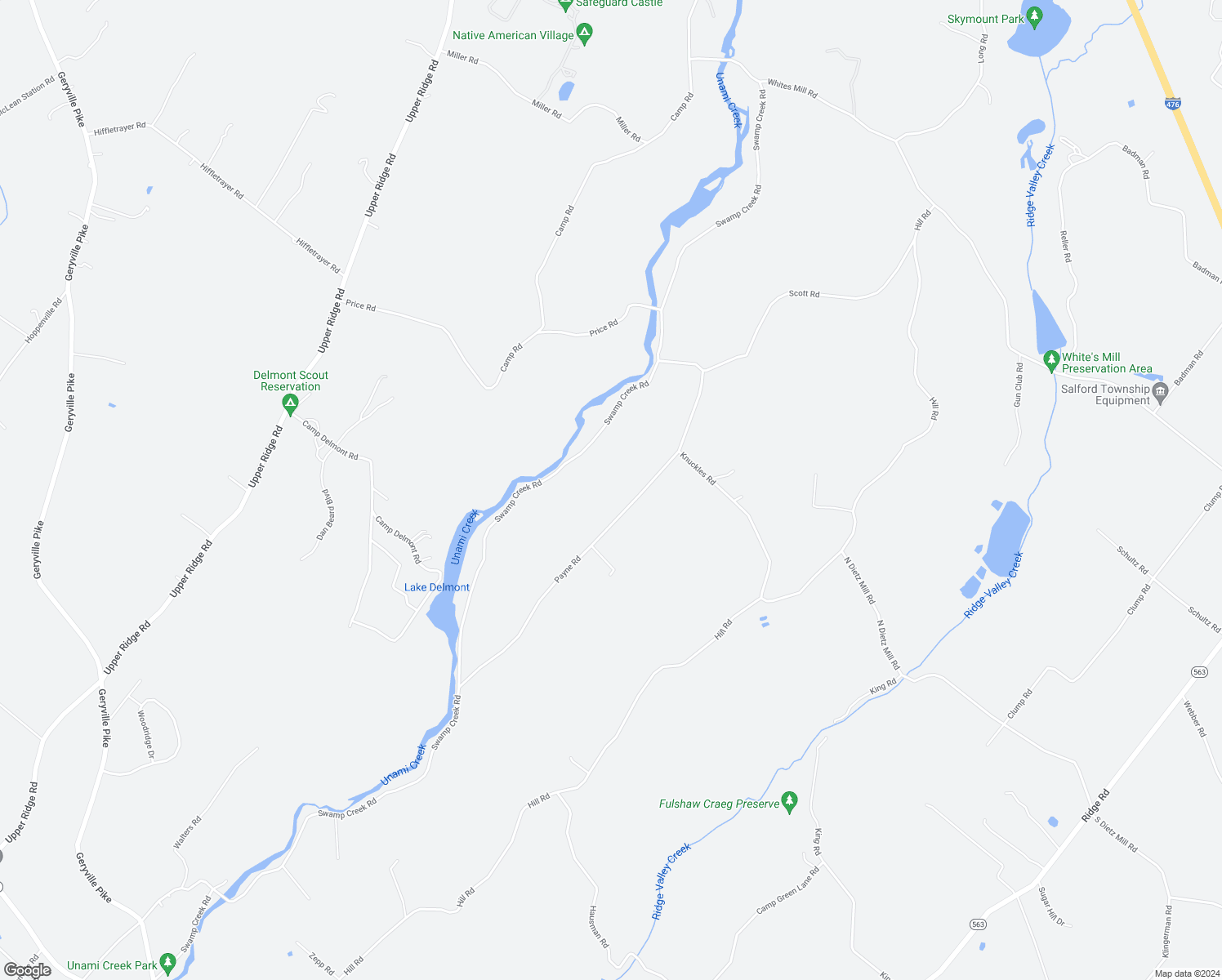 map of restaurants, bars, coffee shops, grocery stores, and more near 1270 Payne Road in Green Lane