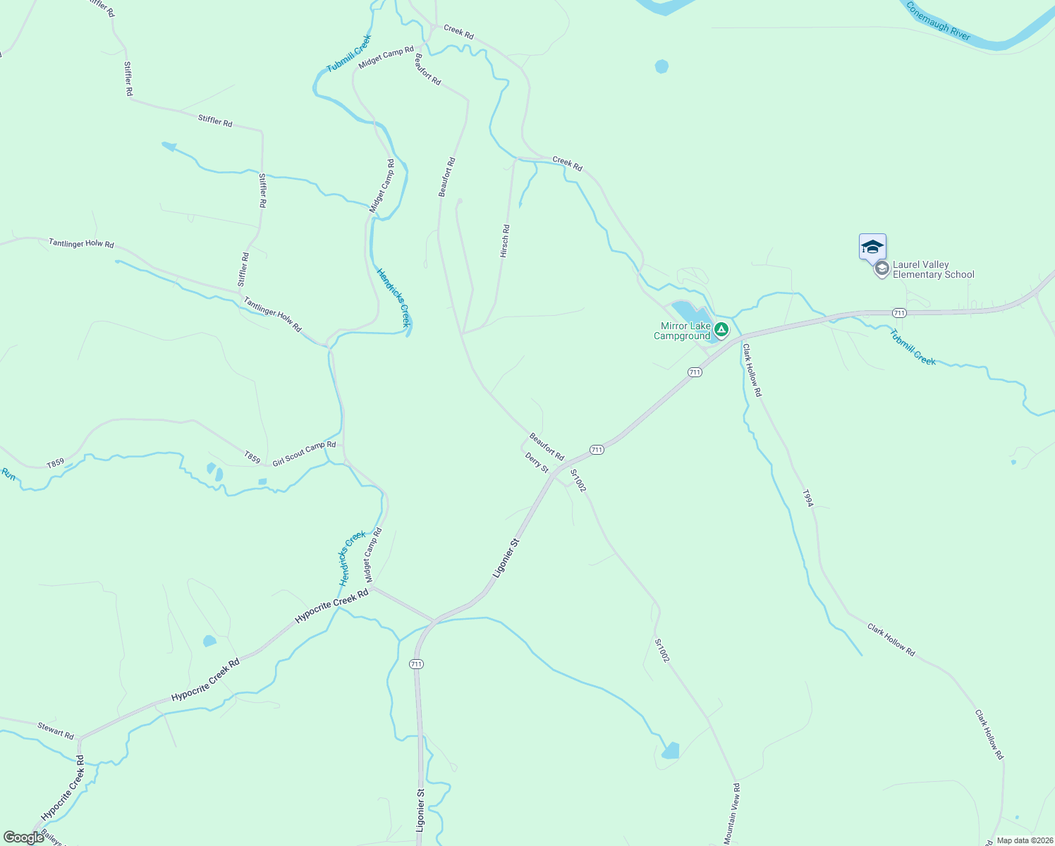 map of restaurants, bars, coffee shops, grocery stores, and more near 136 Beaufort Rd in New Florence