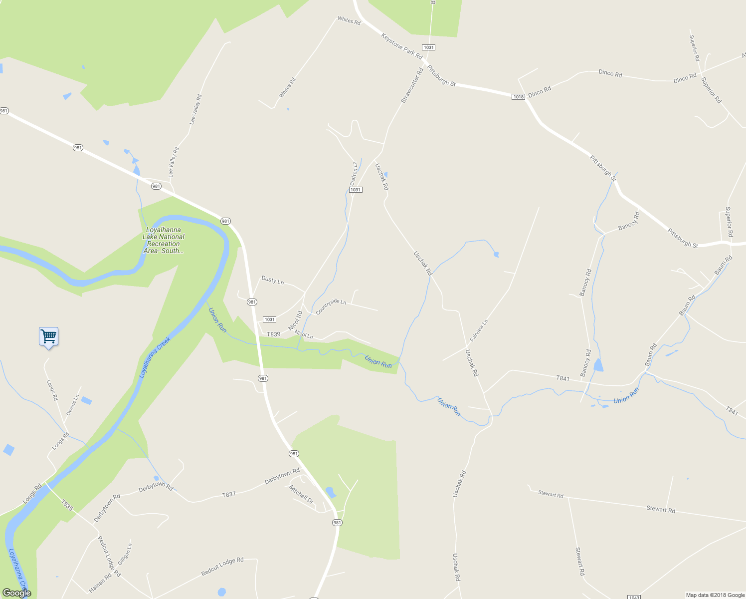 map of restaurants, bars, coffee shops, grocery stores, and more near 171 Countryside Lane in Derry