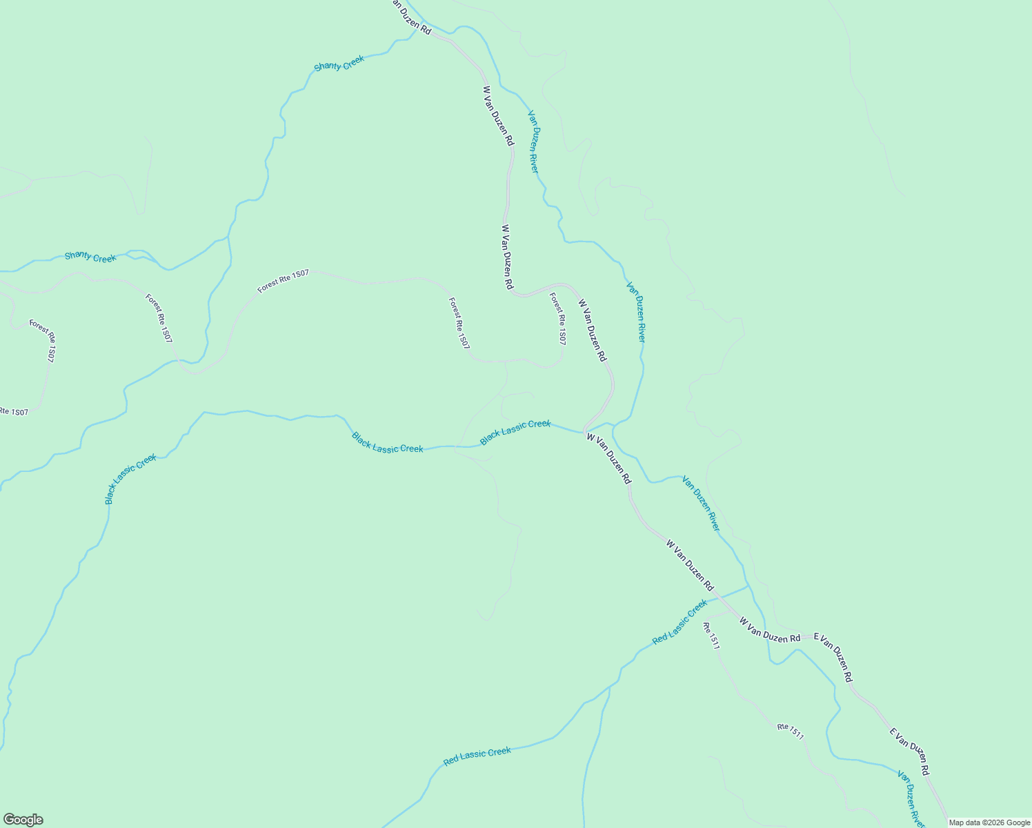 map of restaurants, bars, coffee shops, grocery stores, and more near Forest Route 1S07 in Bridgeville