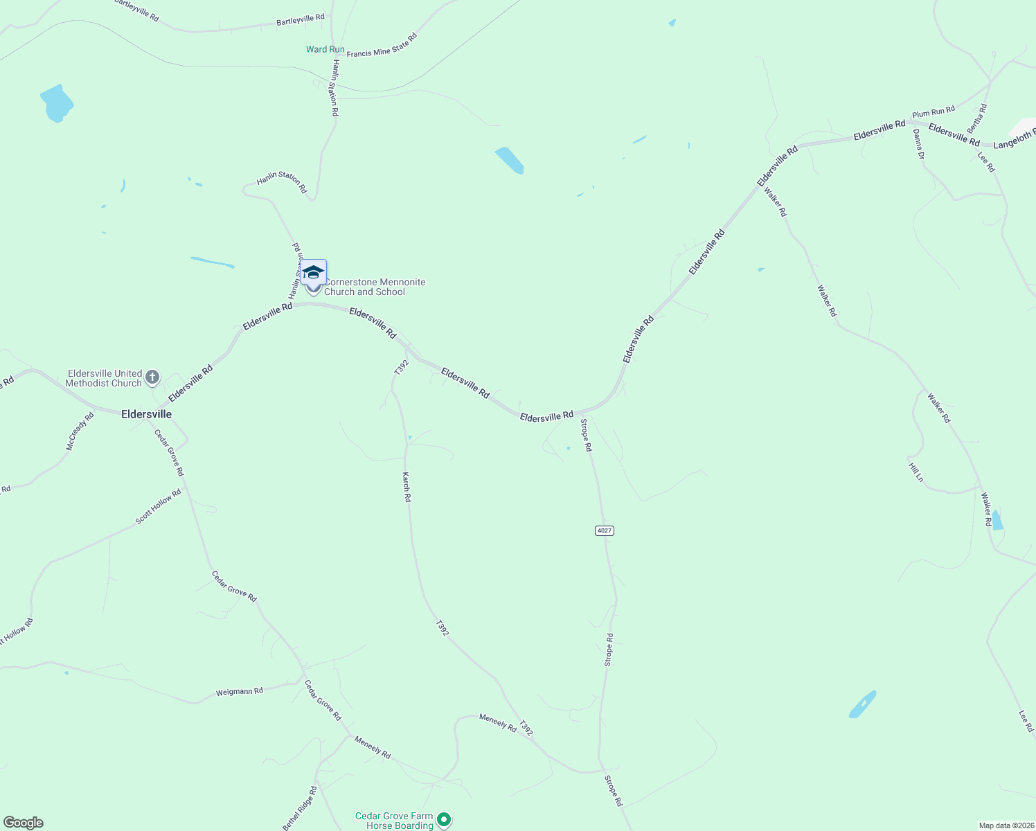 map of restaurants, bars, coffee shops, grocery stores, and more near 770-798 Eldersville Road in Burgettstown