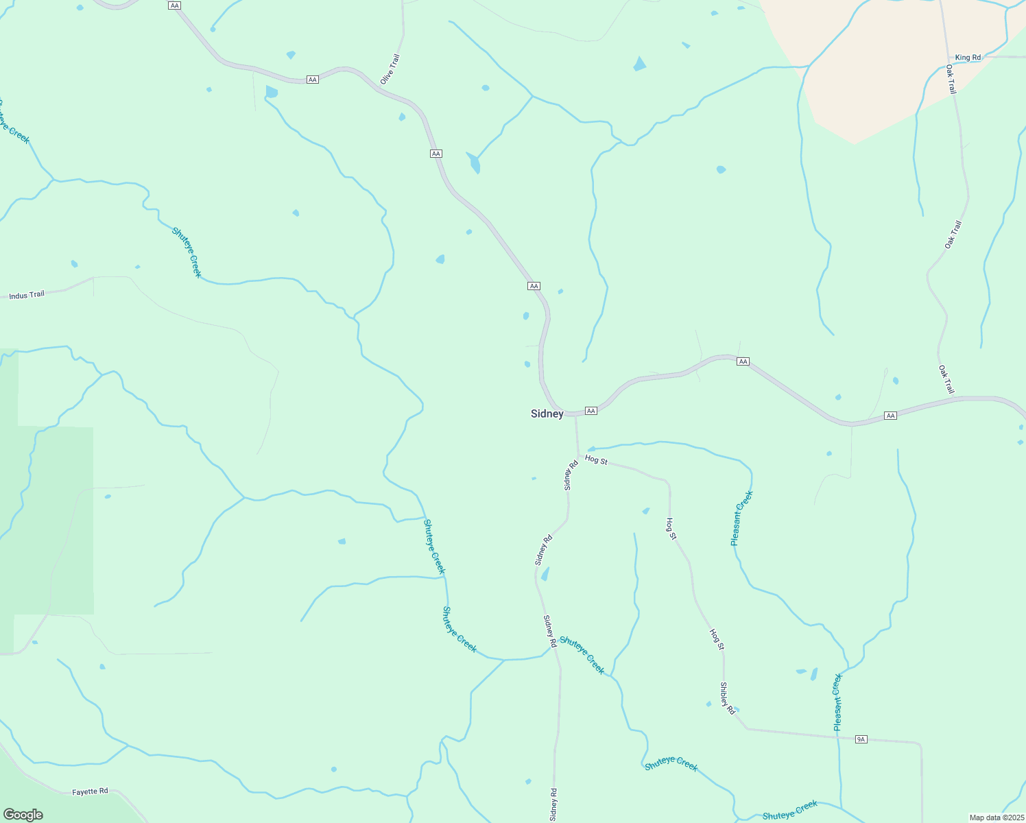 map of restaurants, bars, coffee shops, grocery stores, and more near 38941 State Highway AA in Greencastle