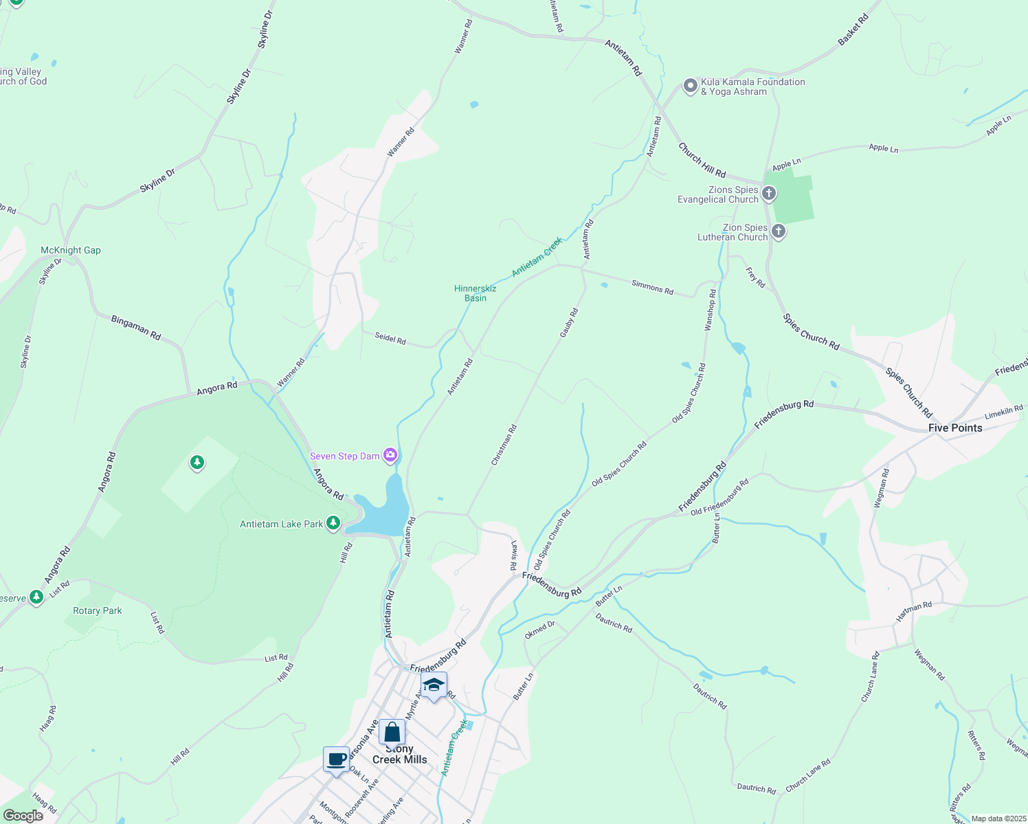 map of restaurants, bars, coffee shops, grocery stores, and more near 29 Christman Rd in Reading
