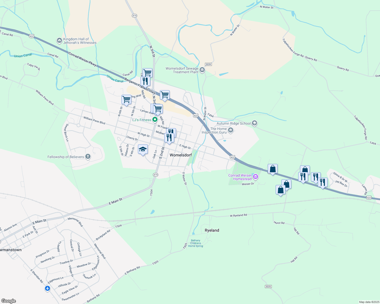 60 East High Street, Myerstown PA Walk Score