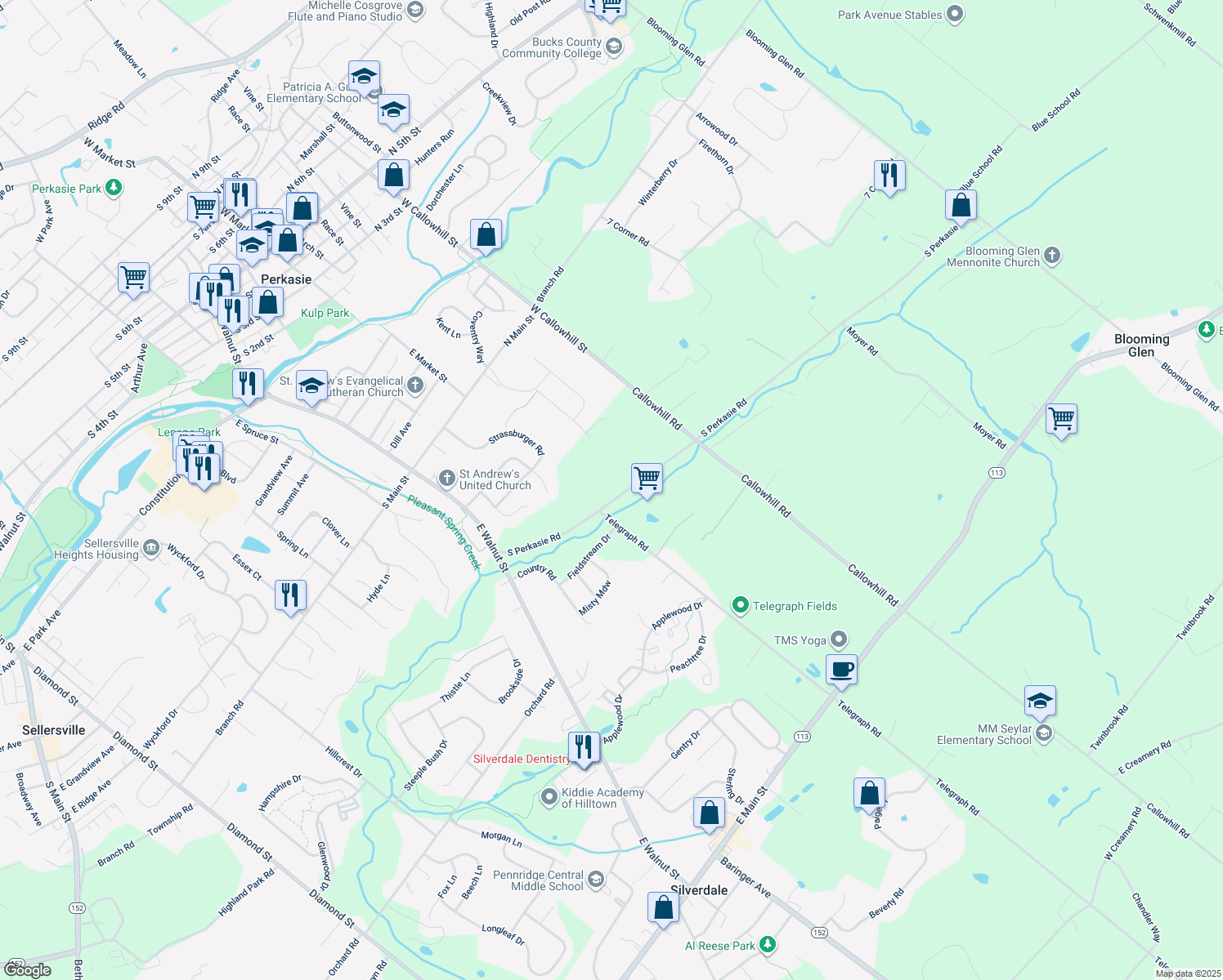 212 South Perkasie Road, Perkasie PA Walk Score