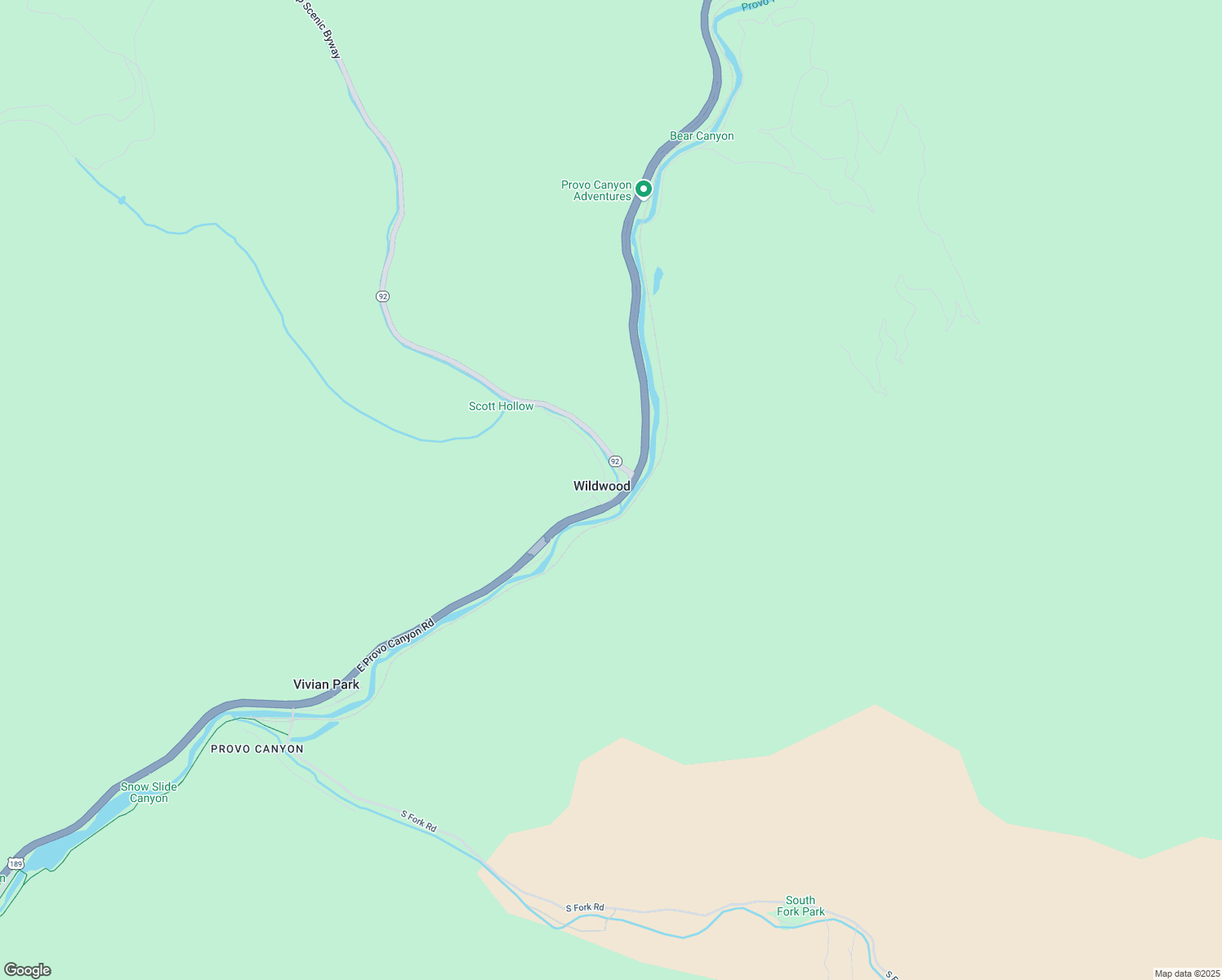 map of restaurants, bars, coffee shops, grocery stores, and more near 4351 East Provo Canyon Road in Provo