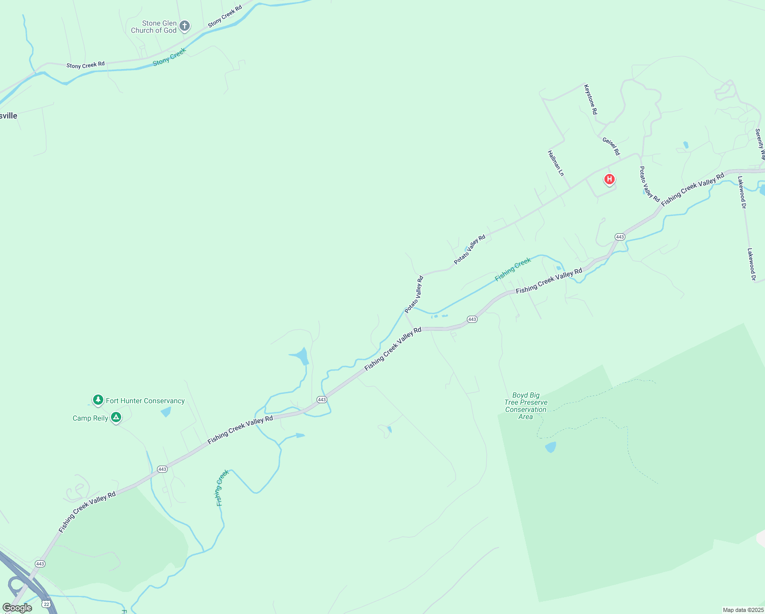 map of restaurants, bars, coffee shops, grocery stores, and more near 1150 Fishing Creek Valley Rd in Harrisburg