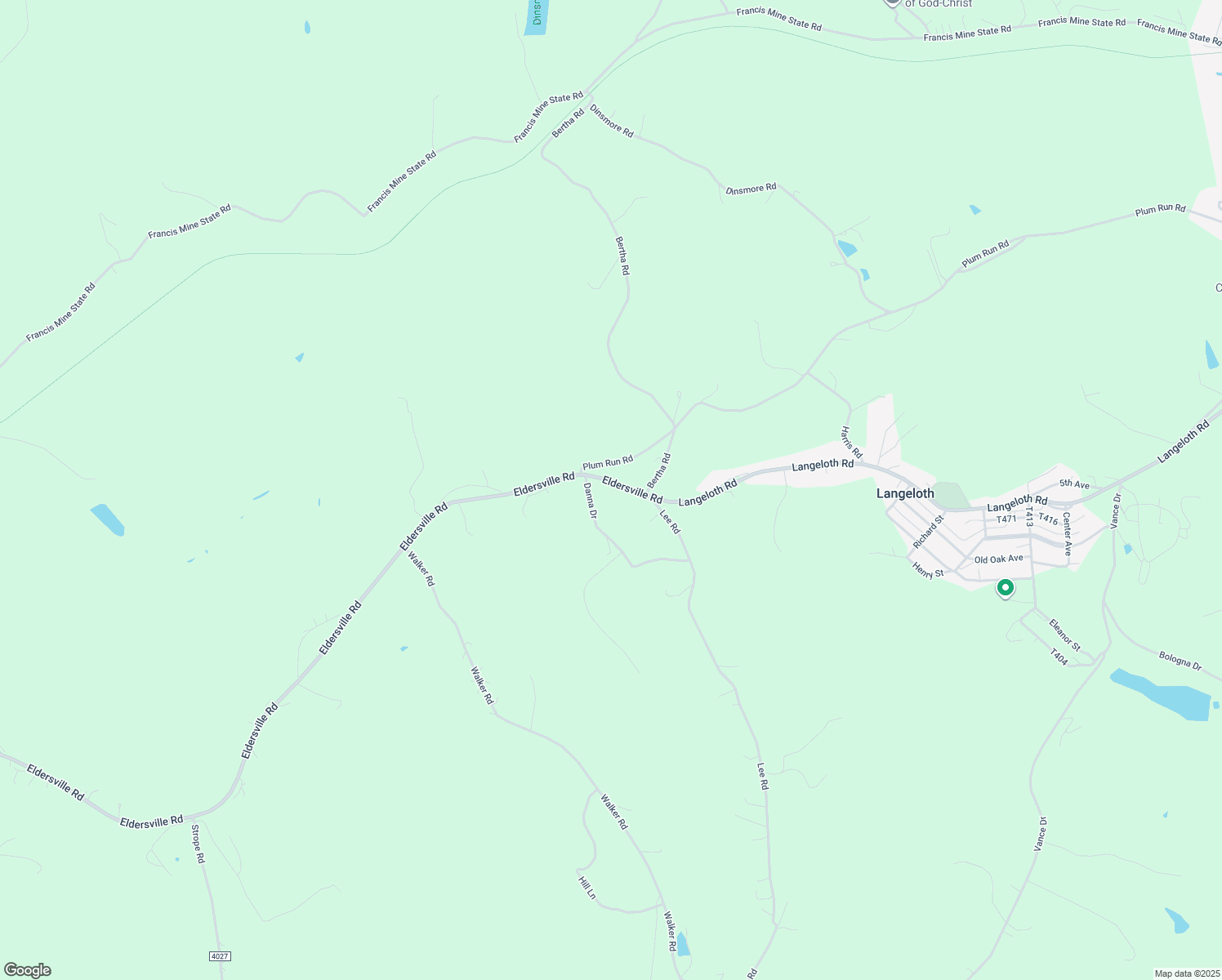 map of restaurants, bars, coffee shops, grocery stores, and more near 1196 Eldersville Road in Burgettstown