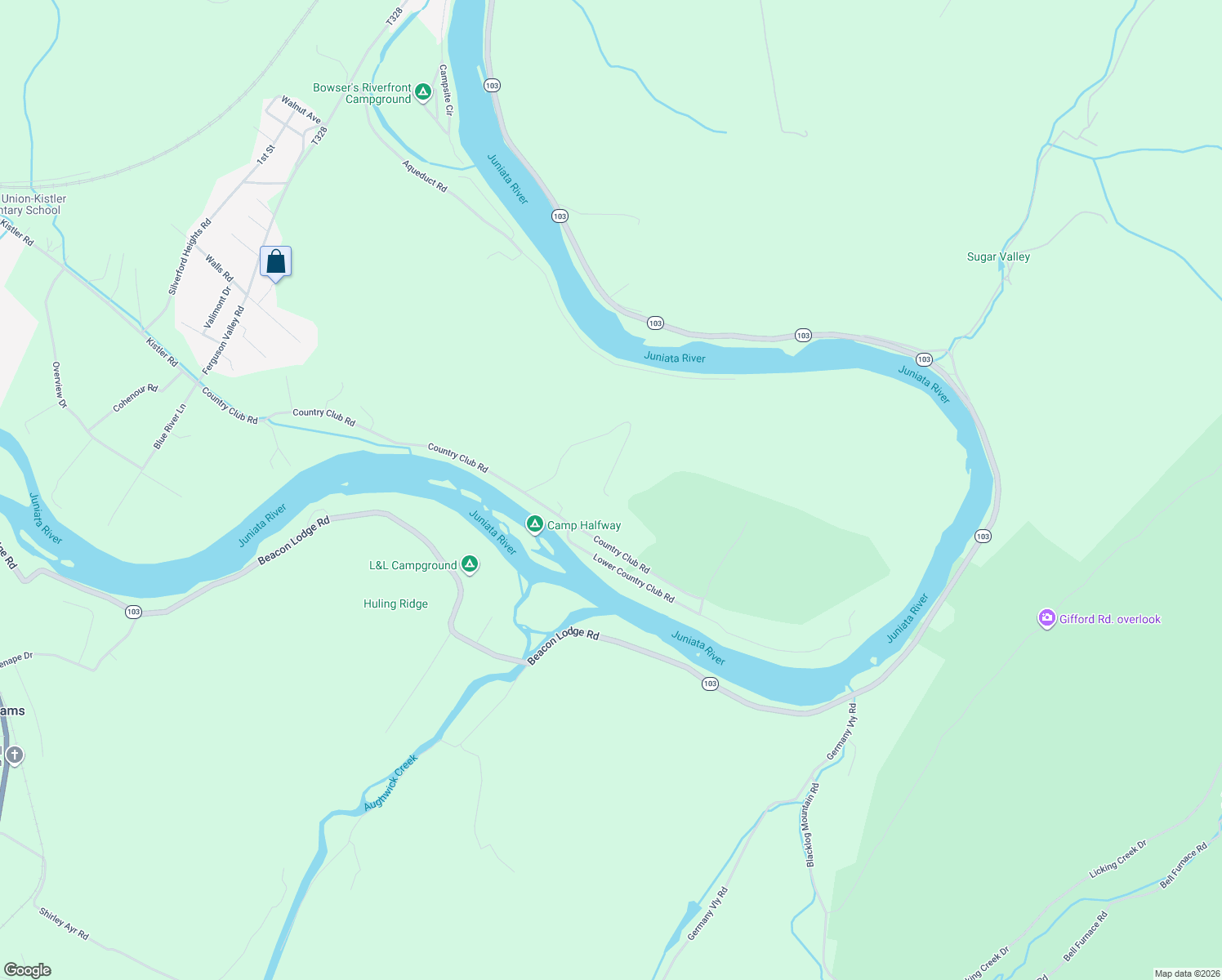 map of restaurants, bars, coffee shops, grocery stores, and more near 281 Dale Road in Mount Union
