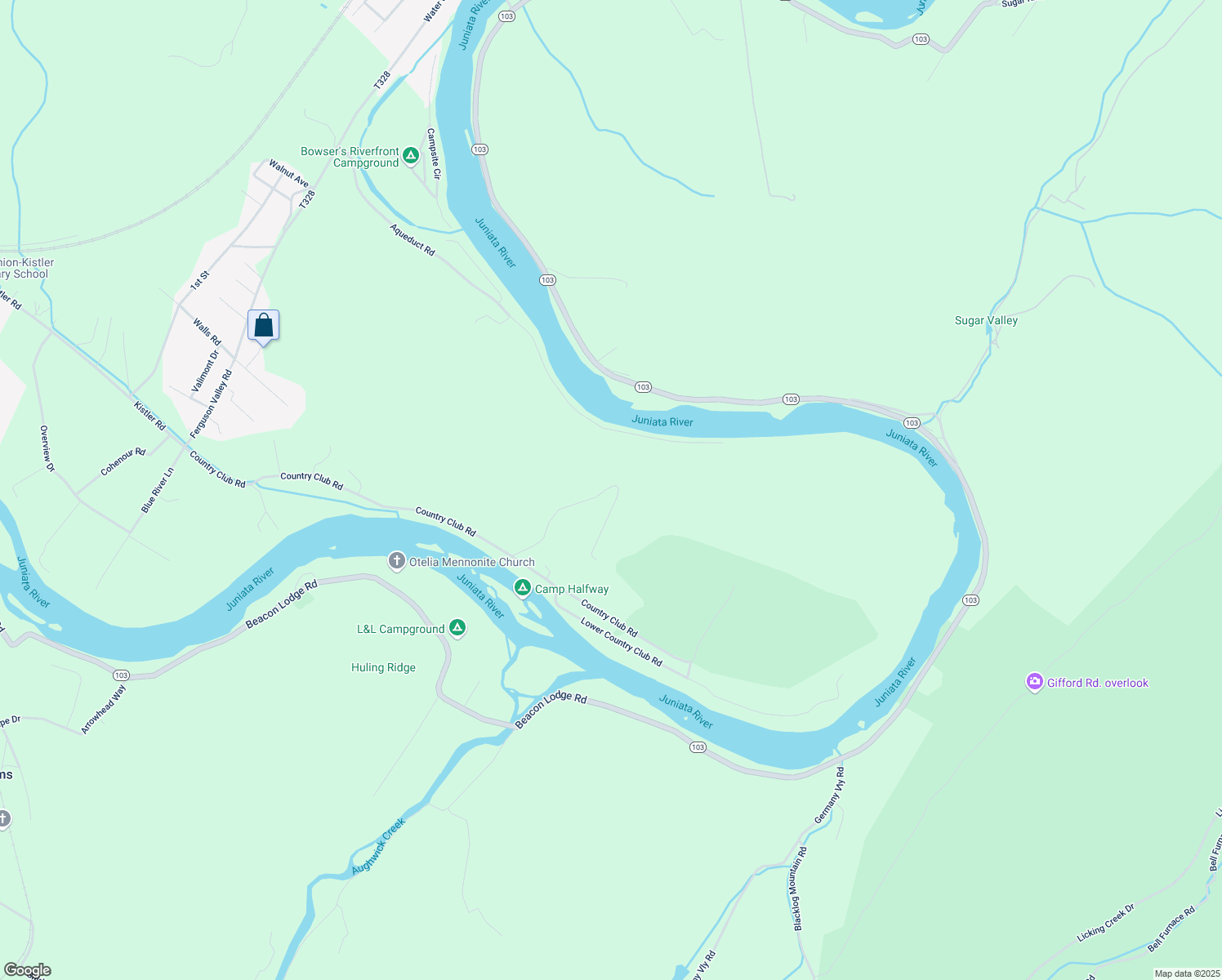 map of restaurants, bars, coffee shops, grocery stores, and more near in Mount Union
