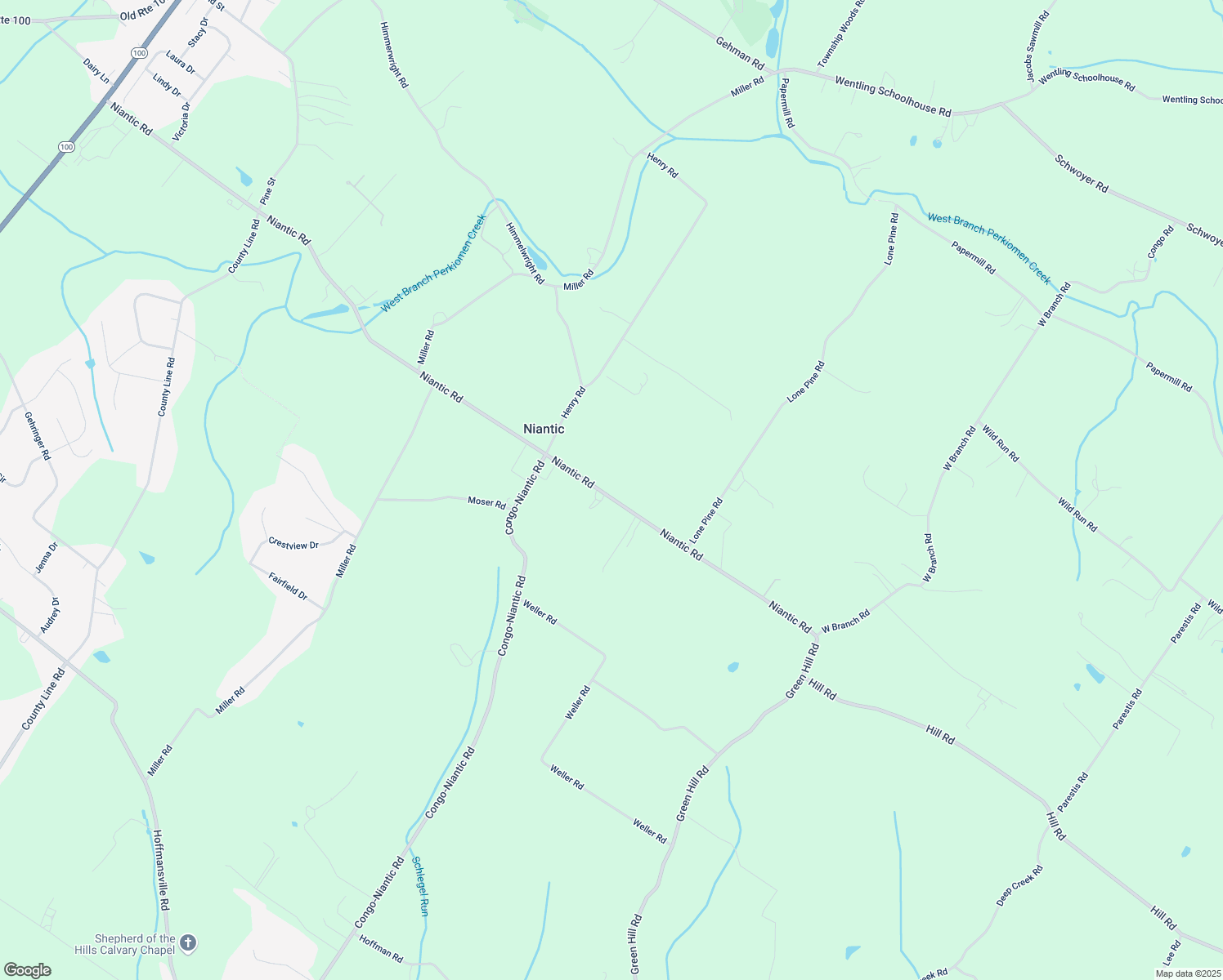 map of restaurants, bars, coffee shops, grocery stores, and more near 193 Niantic Road in Barto
