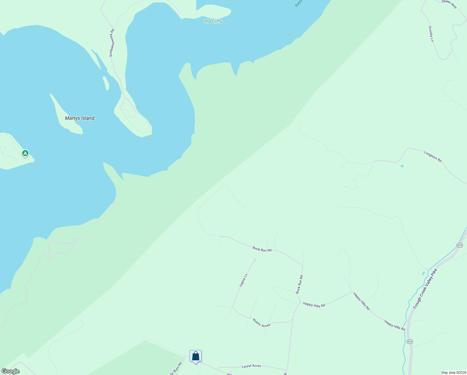map of restaurants, bars, coffee shops, grocery stores, and more near 7098 Buck Run Road in Huntingdon