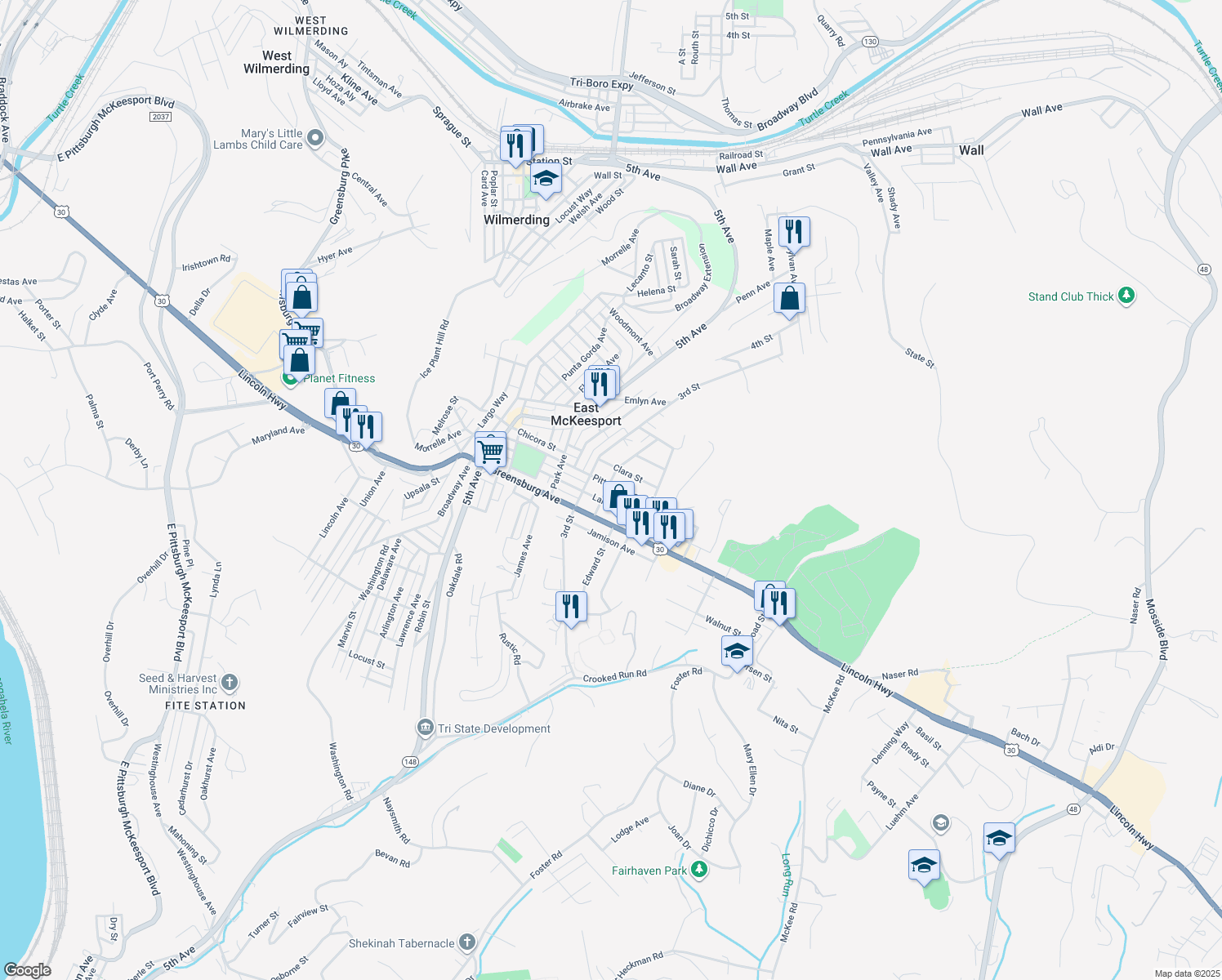 802 Pittsburgh Street, North Versailles PA Walk Score