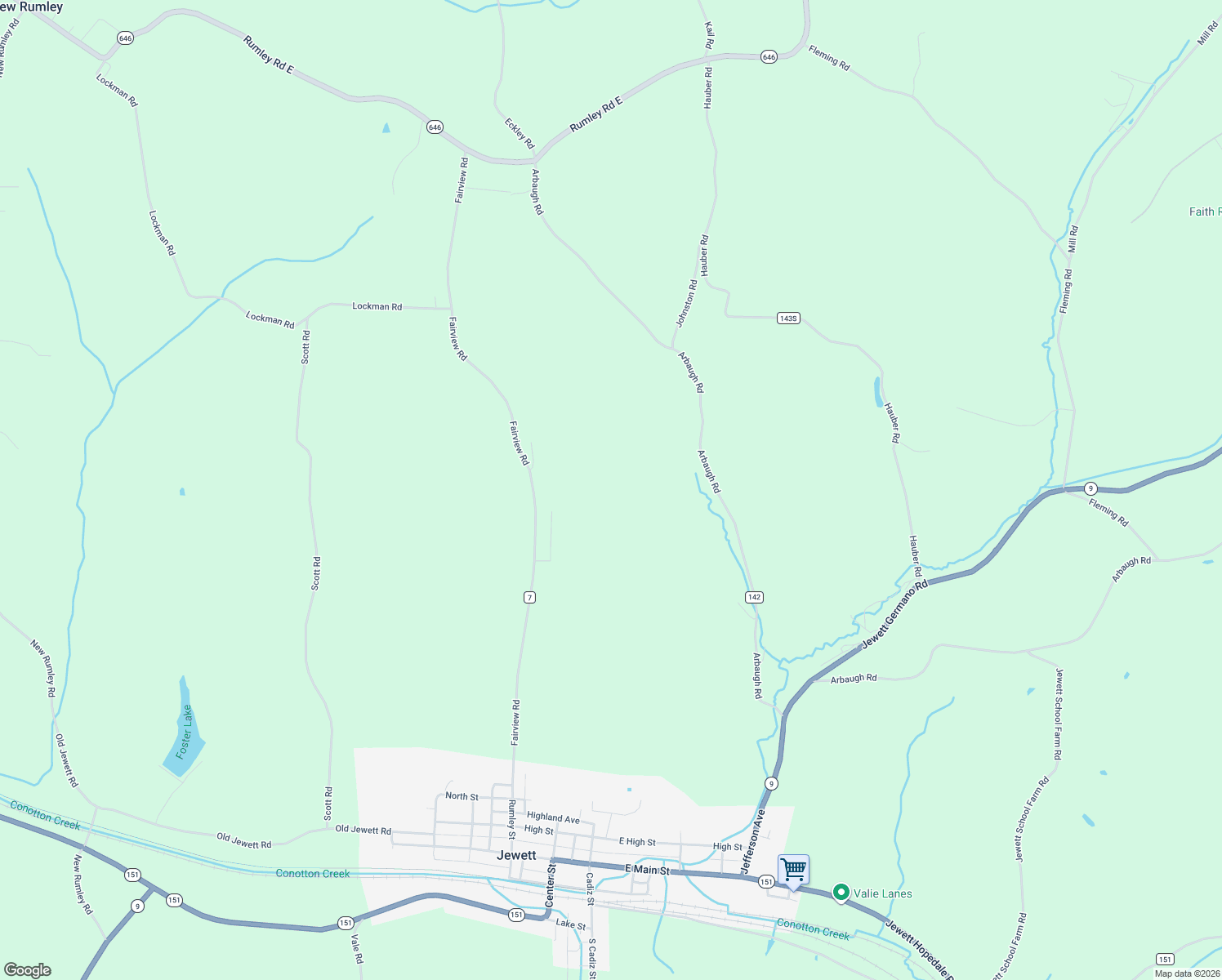 map of restaurants, bars, coffee shops, grocery stores, and more near in Jewett