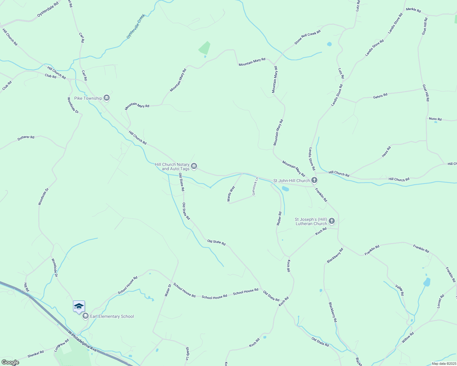map of restaurants, bars, coffee shops, grocery stores, and more near 692 Hill Church Rd in Boyertown