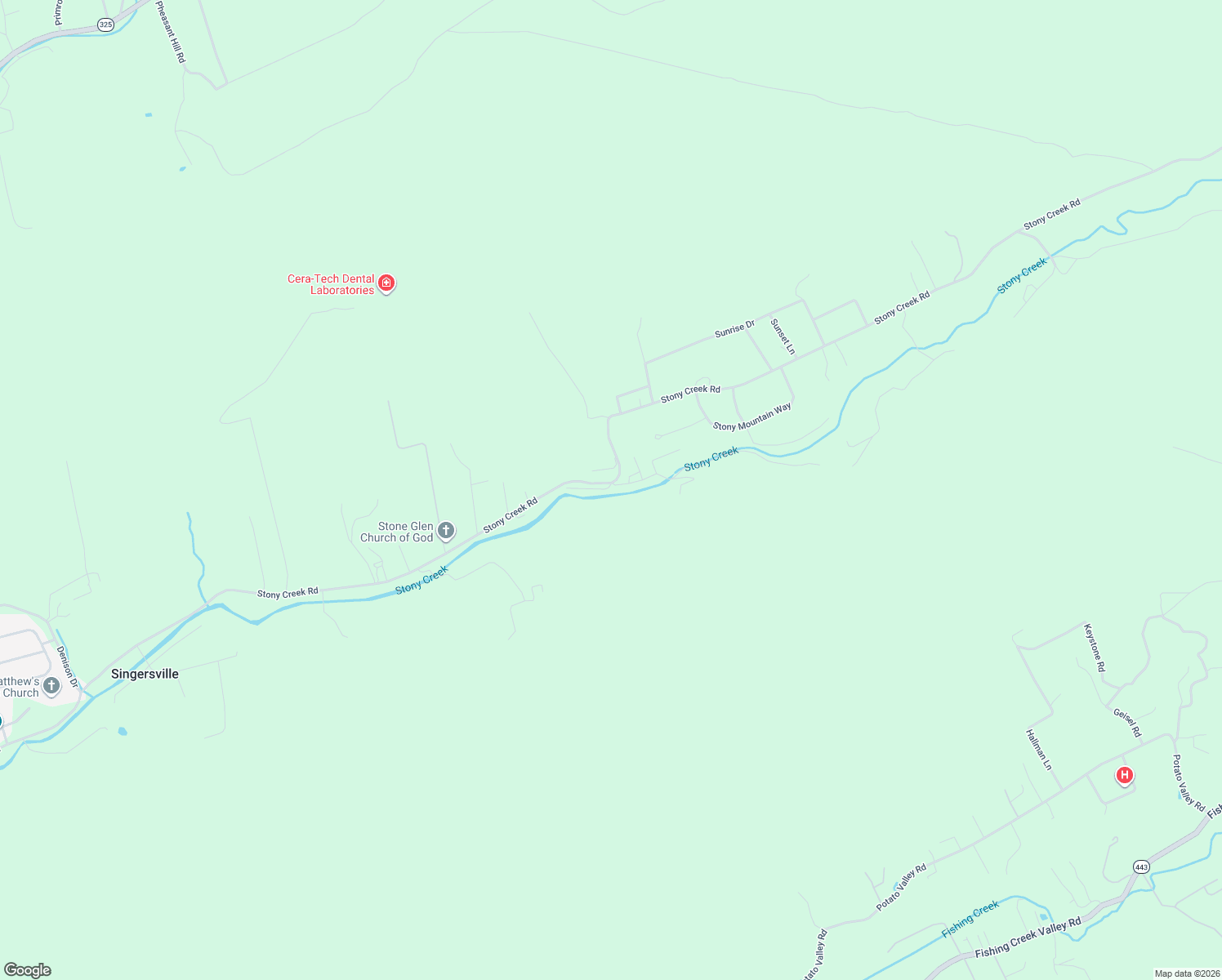map of restaurants, bars, coffee shops, grocery stores, and more near 1301 Stone Glen Road in Dauphin