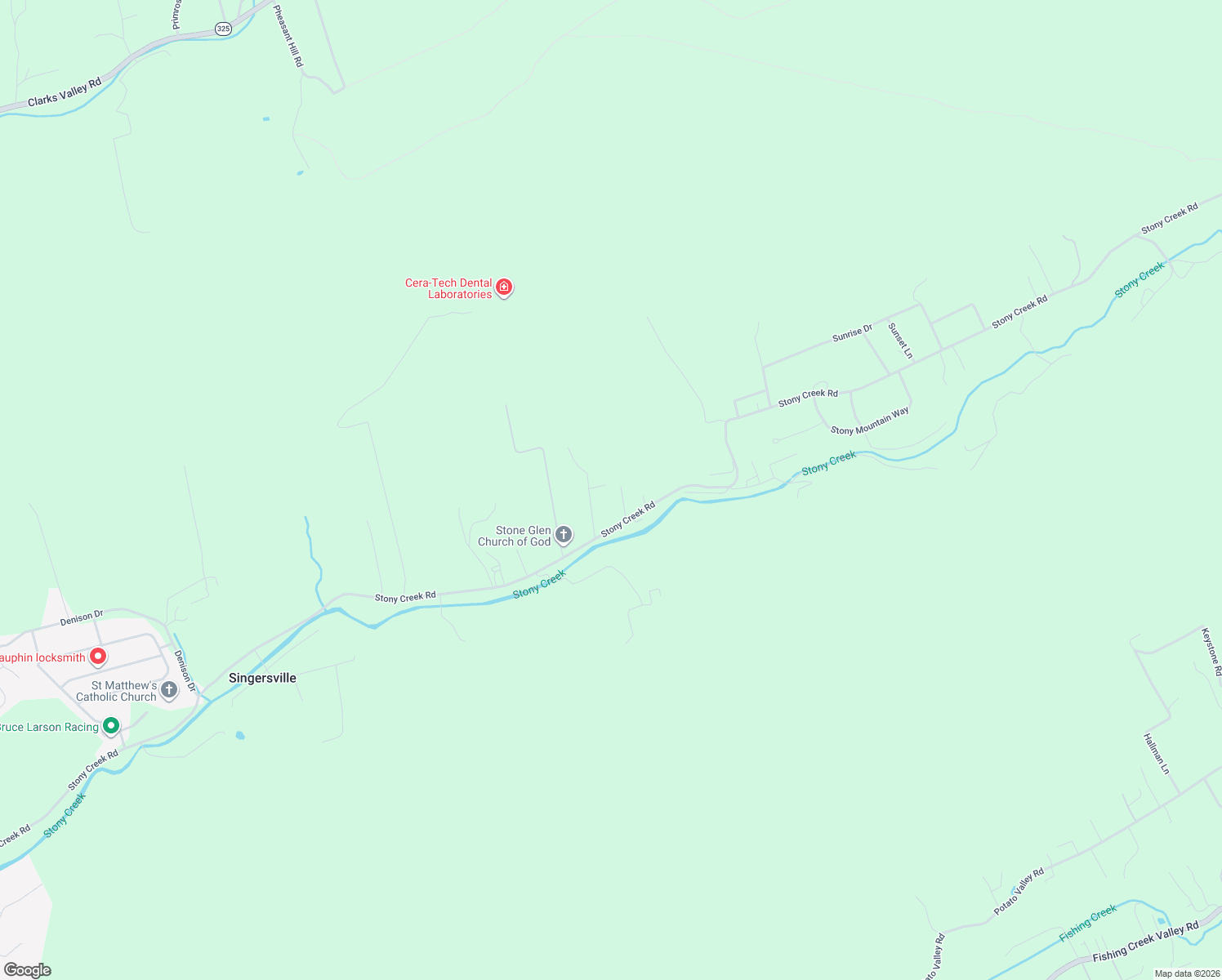 map of restaurants, bars, coffee shops, grocery stores, and more near 731 Sam Hill Ln in Dauphin