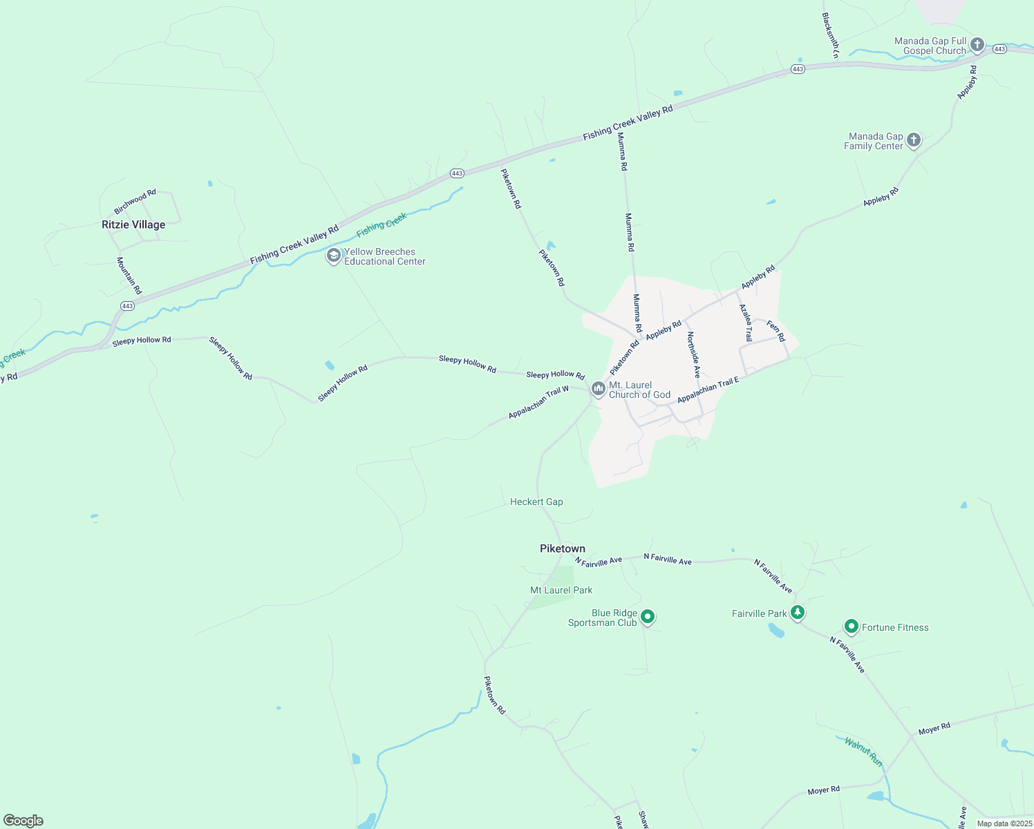 map of restaurants, bars, coffee shops, grocery stores, and more near 7498 Appalachian Trail West in Harrisburg