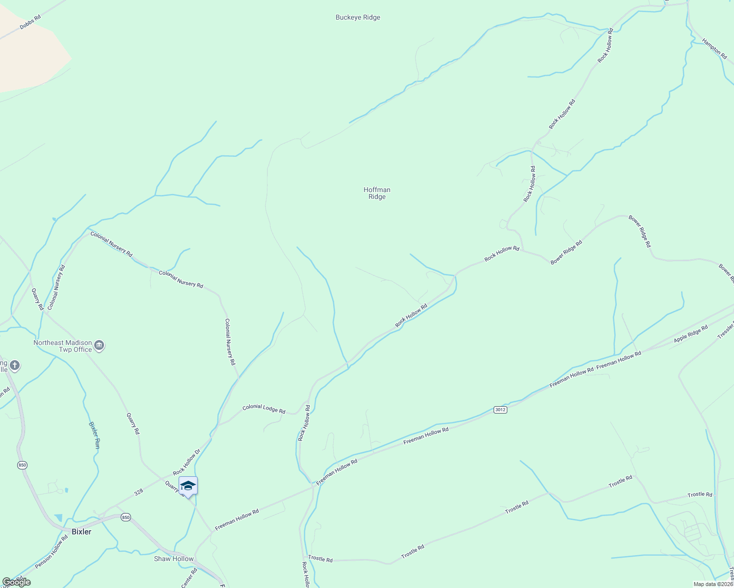 map of restaurants, bars, coffee shops, grocery stores, and more near 290 Rohm Lane in Loysville